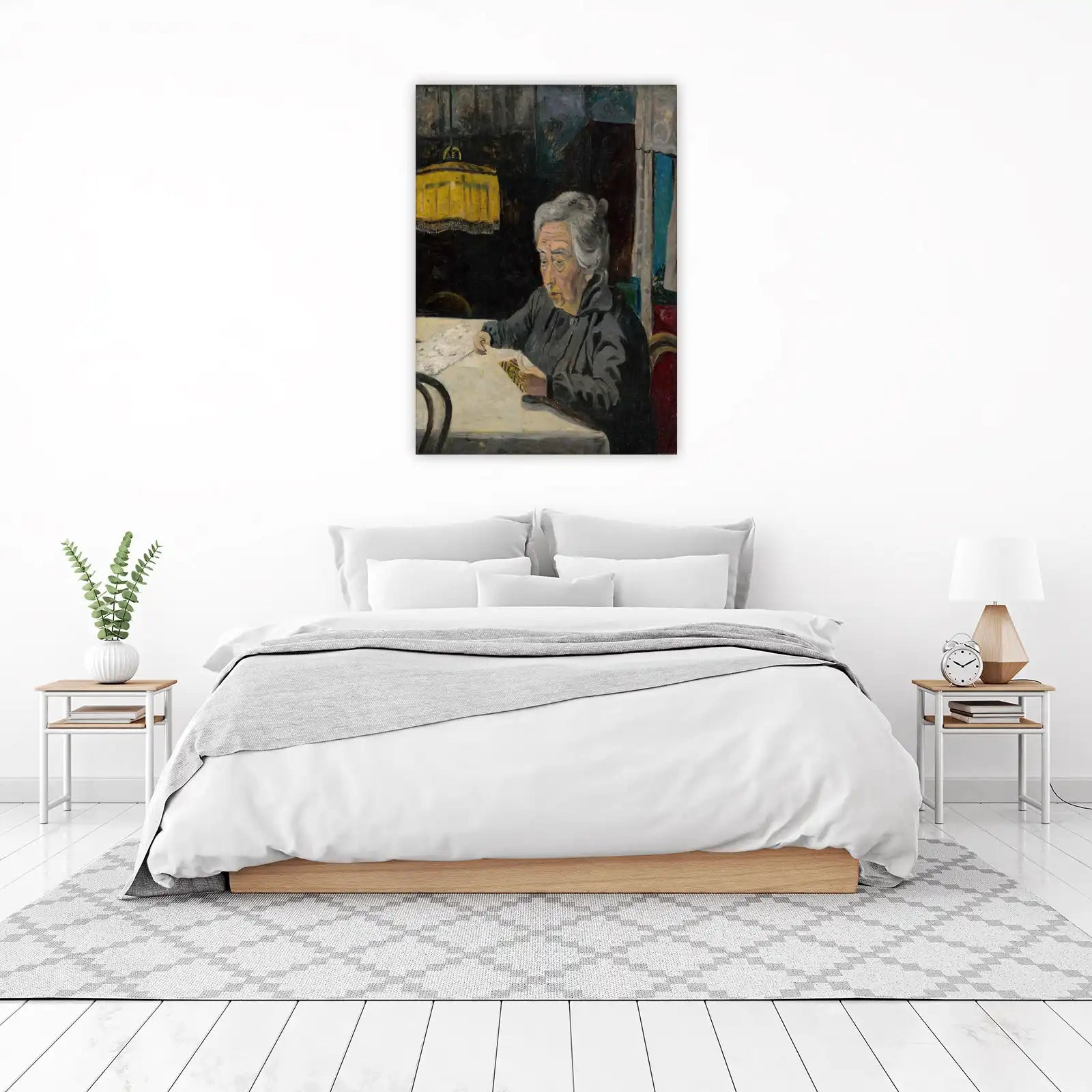 Vintage Portrait of Woman Reading Wall Art