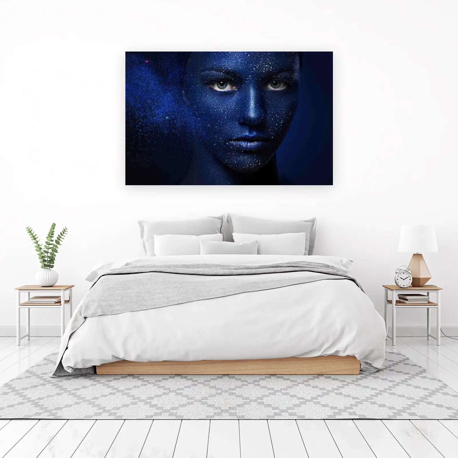 Cosmic Glitter Face Wall Art Wall Art