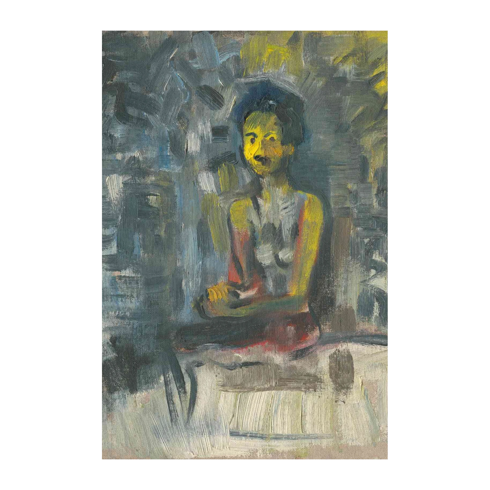 Expressive Portrait Figure Abstract Wall Art