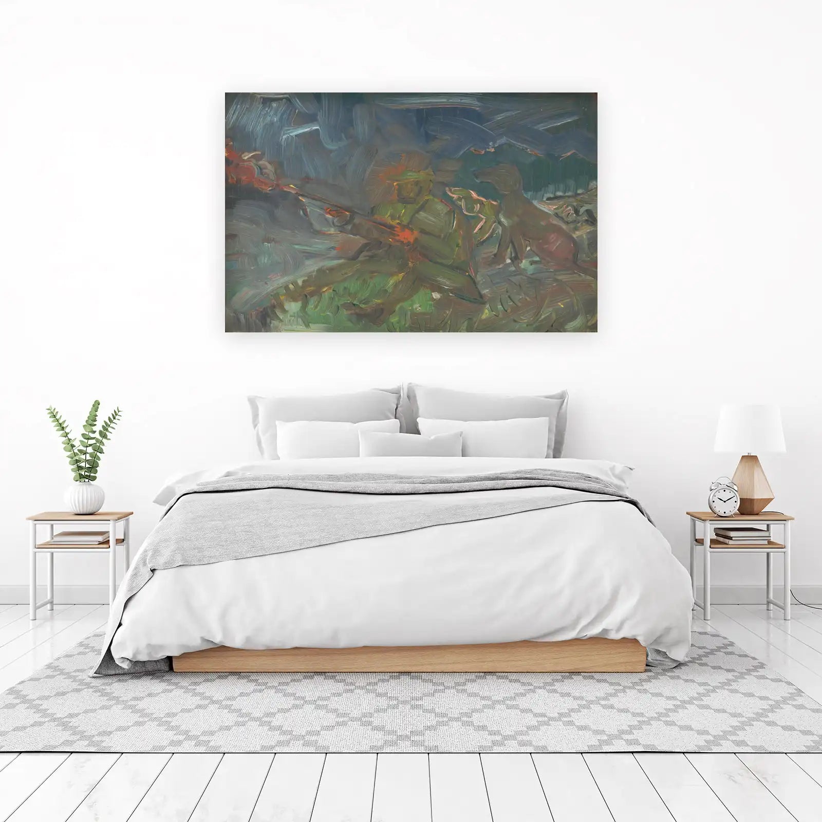 Impressionist Hunter & Dog Wall Art