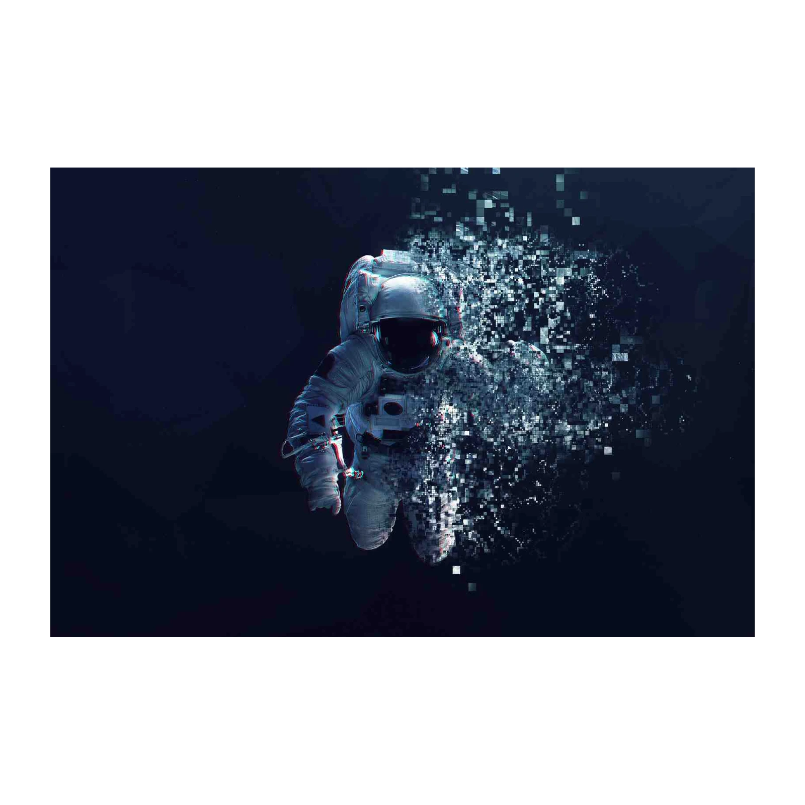 Astronaut Disintegration Galaxy Wall Art