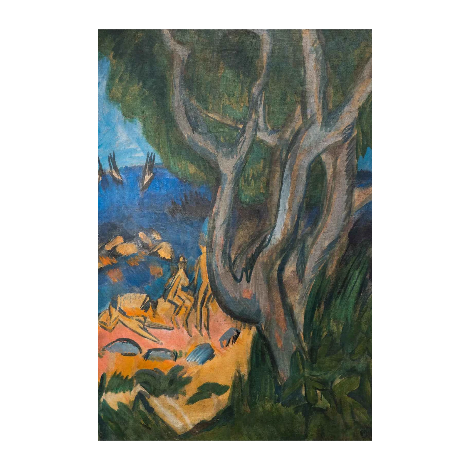 Expressive Coastal Landscape Wall Art