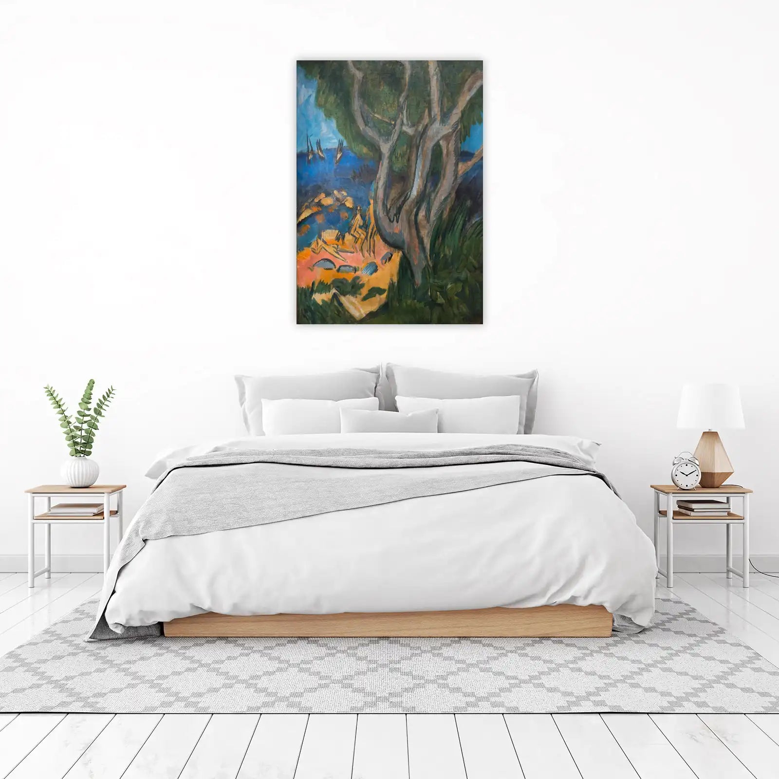 Expressive Coastal Landscape Wall Art