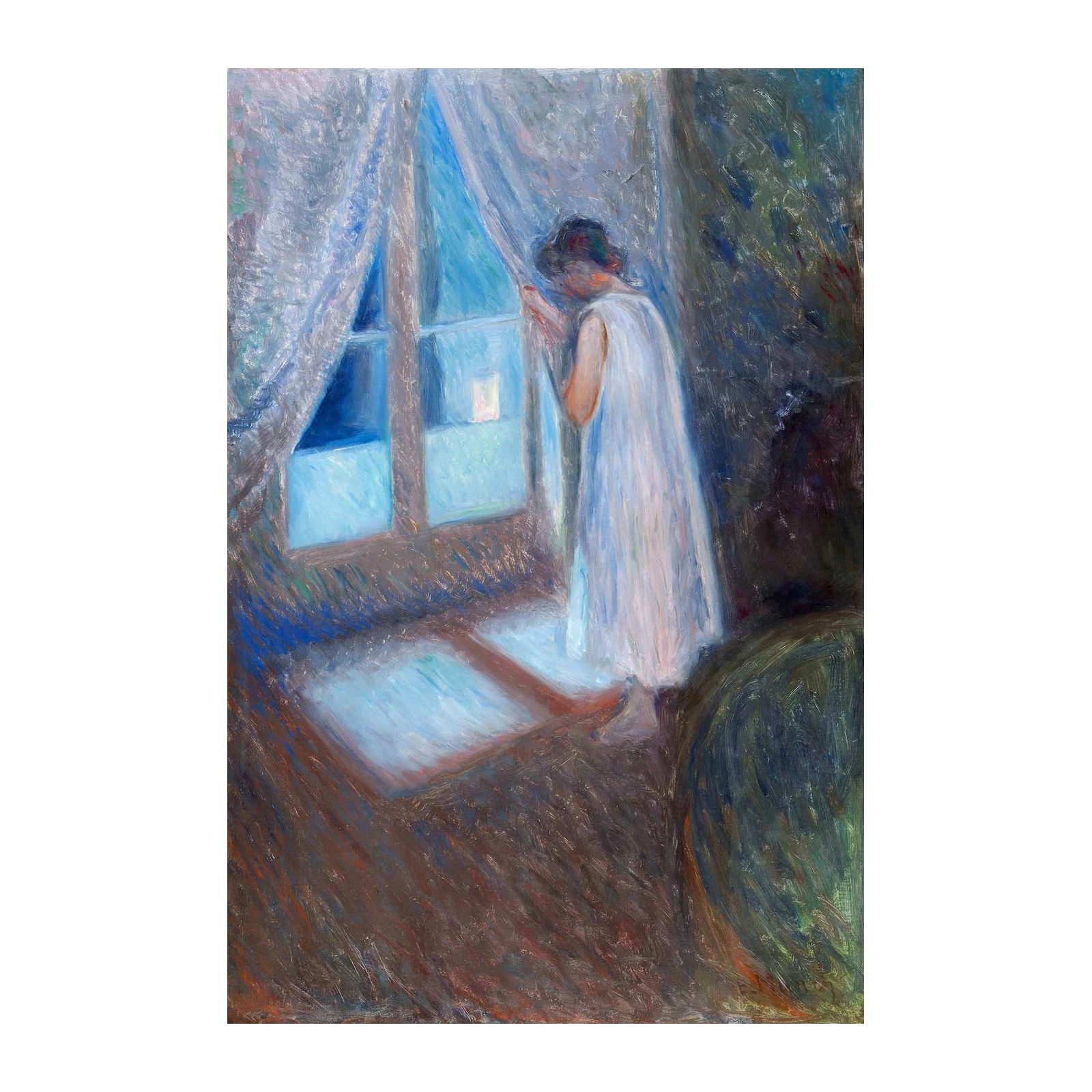 Impressionist Woman at Window Wall Art
