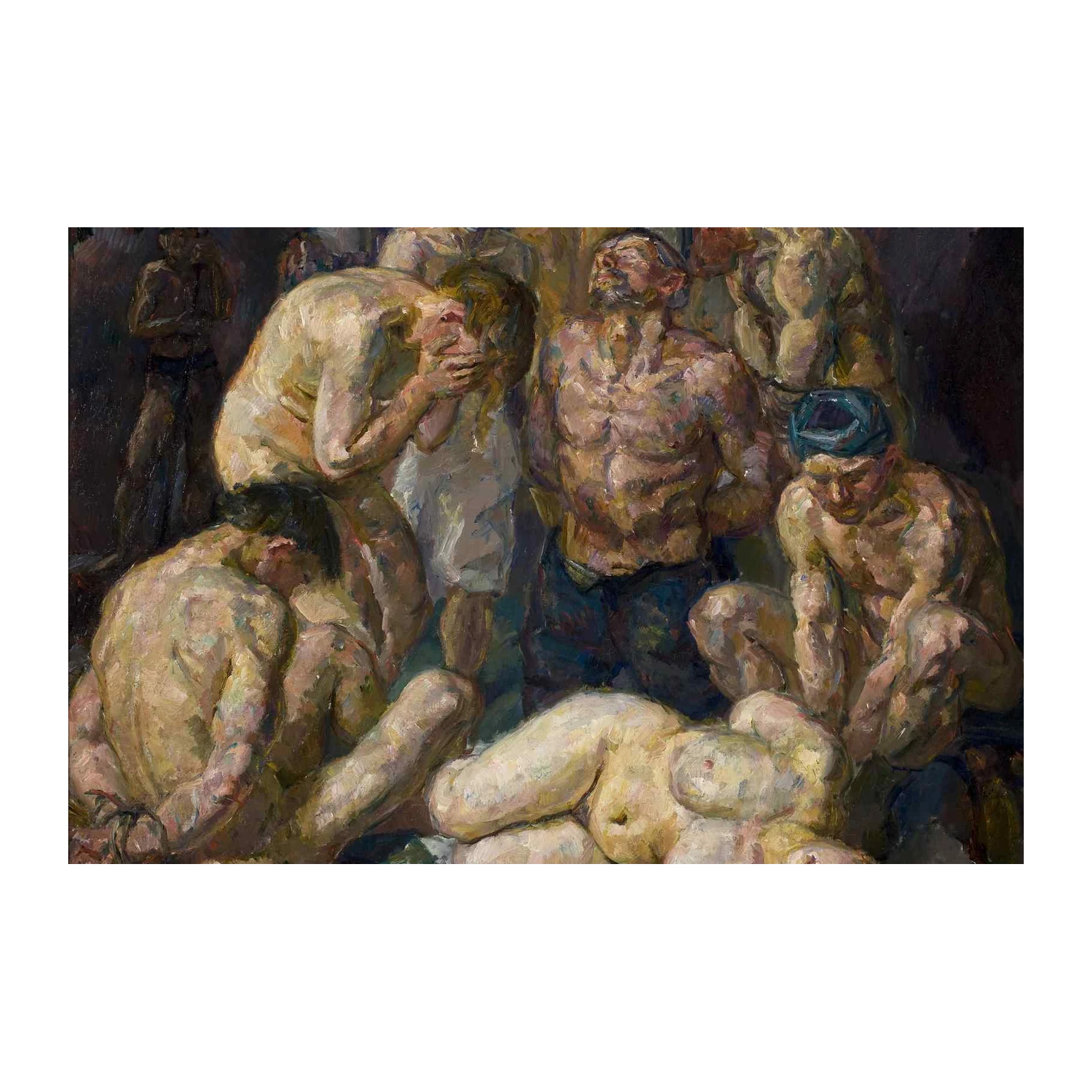 Dramatic Nude Figures Wall Art
