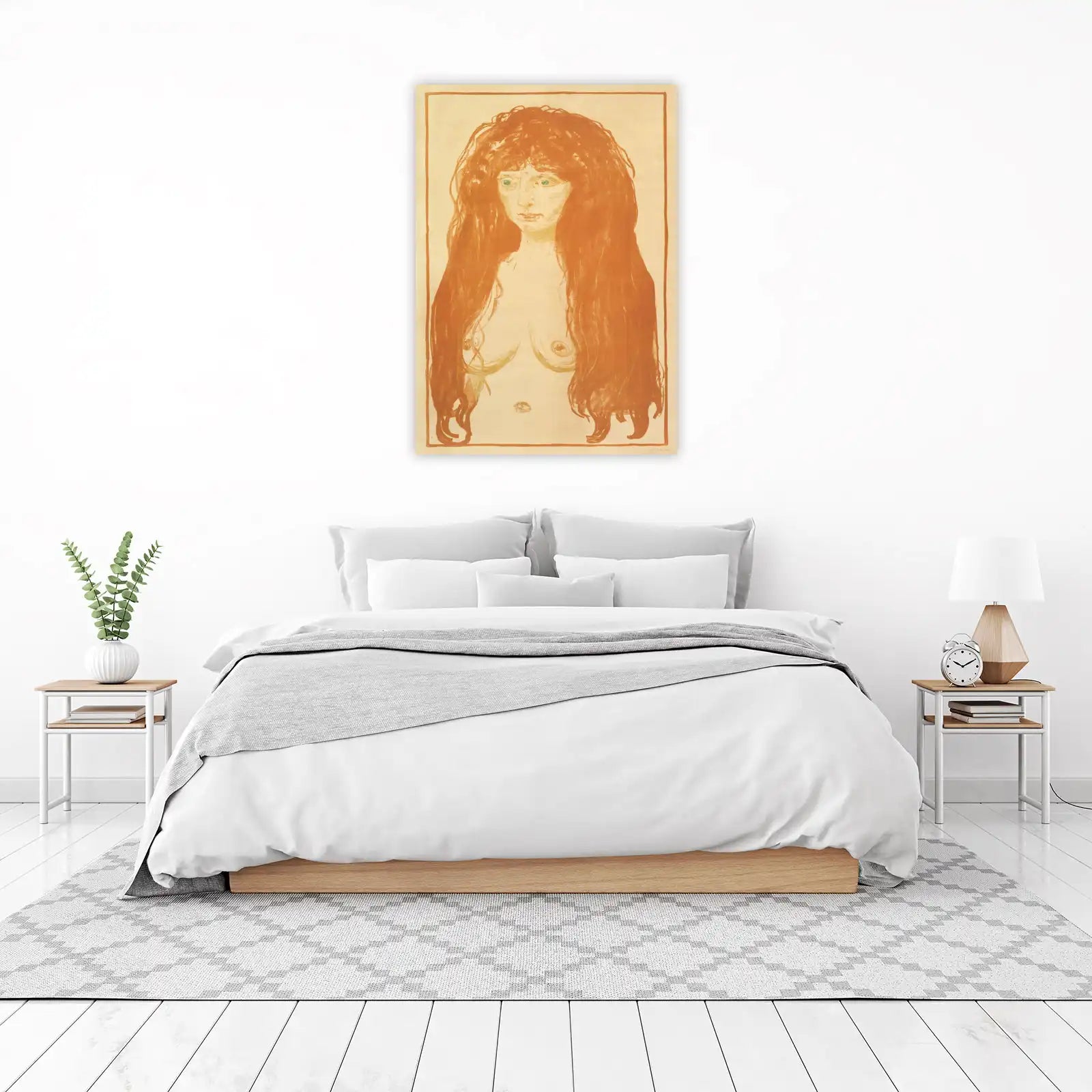 Enchanting Muse Portrait Copper Wall Art