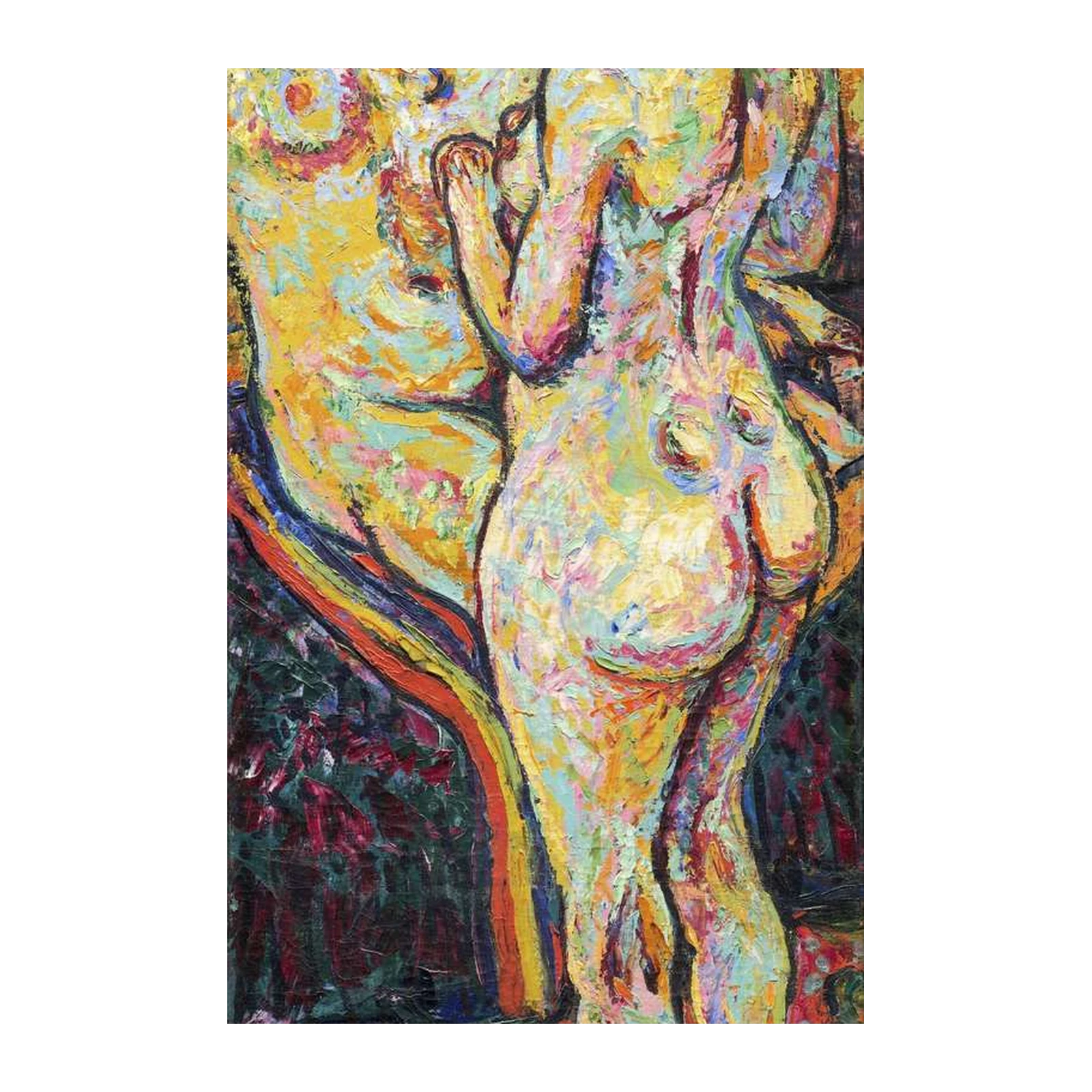 Vibrant Nudes Expressionist Art Wall Art
