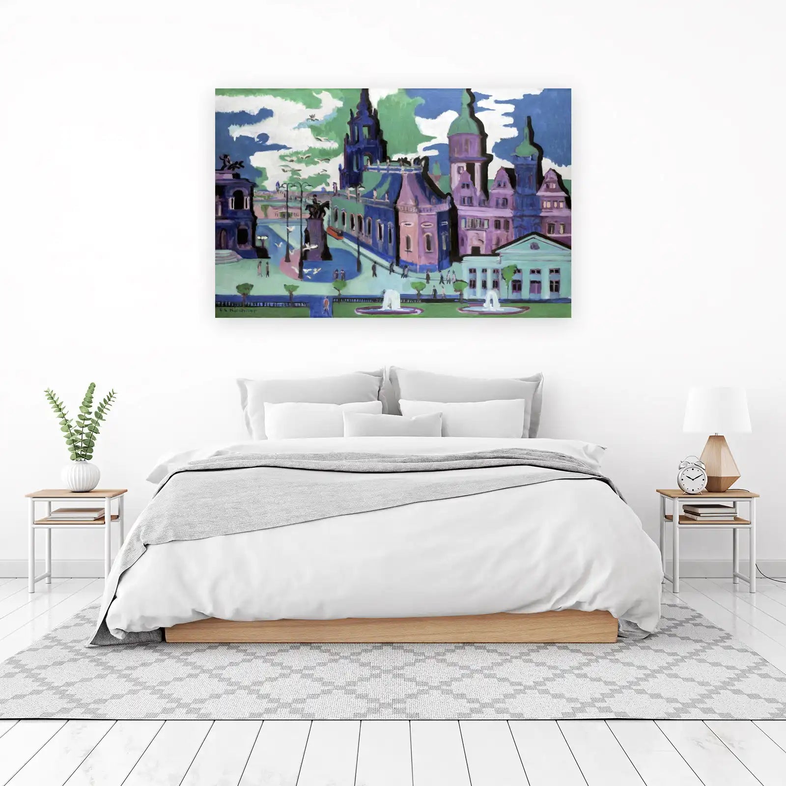 Vibrant Cityscape Expressionist Wall Art