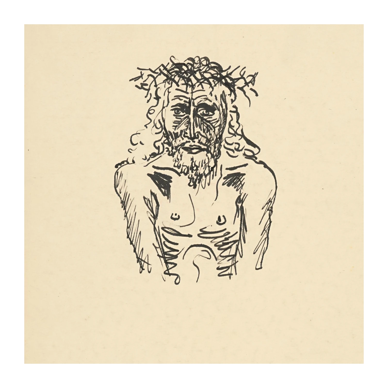 Evocative Jesus Crown of Thorns Wall Art