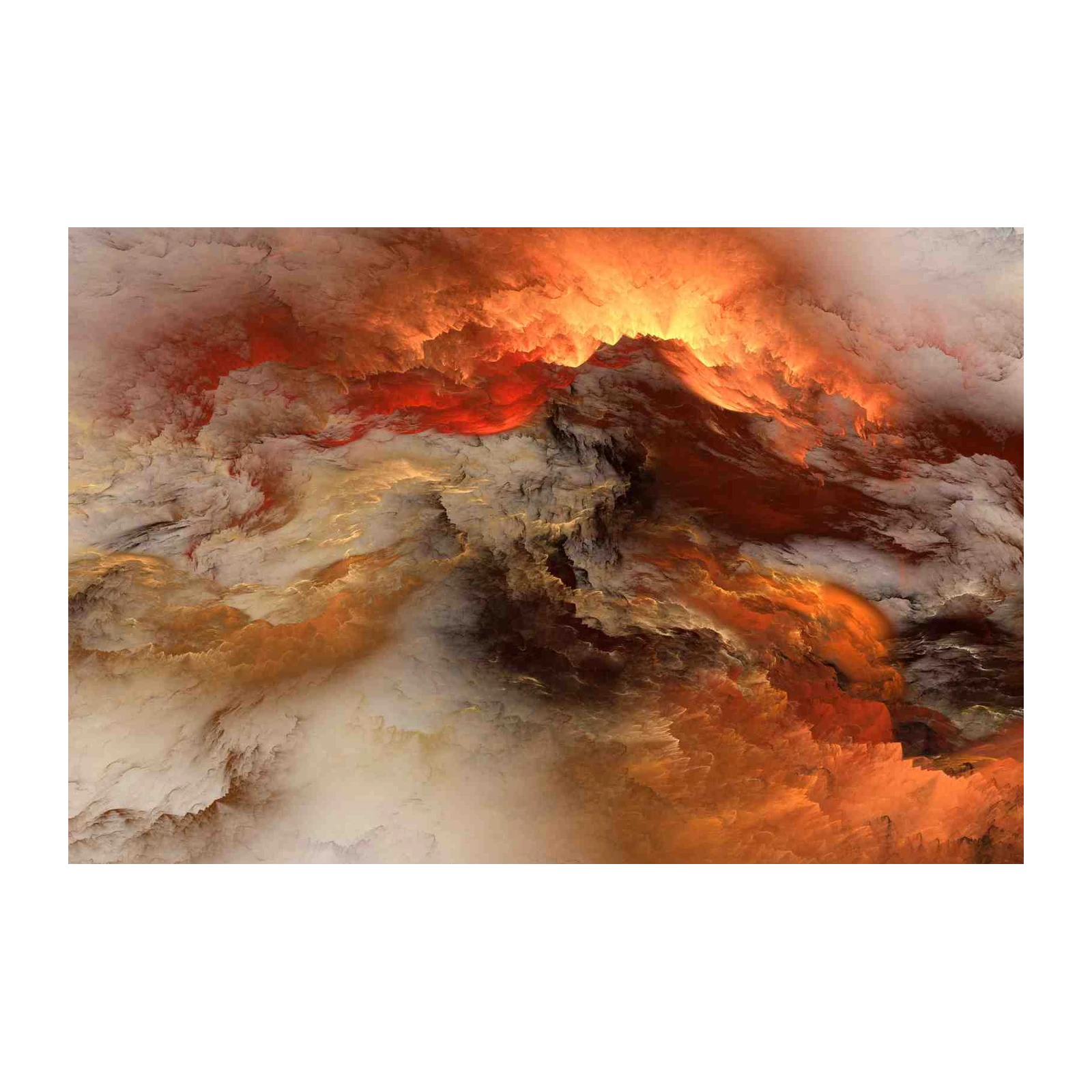 Fiery Sky Abstract Wall Art Wall Art