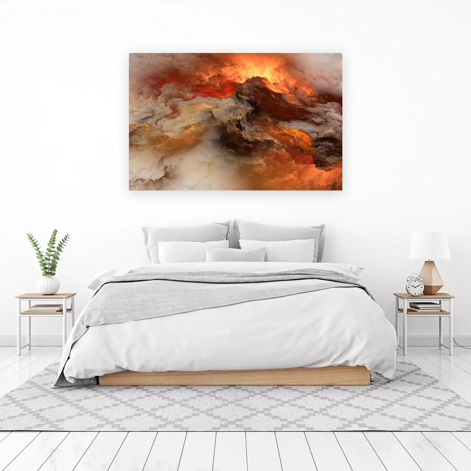 Fiery Sky Abstract Wall Art Wall Art