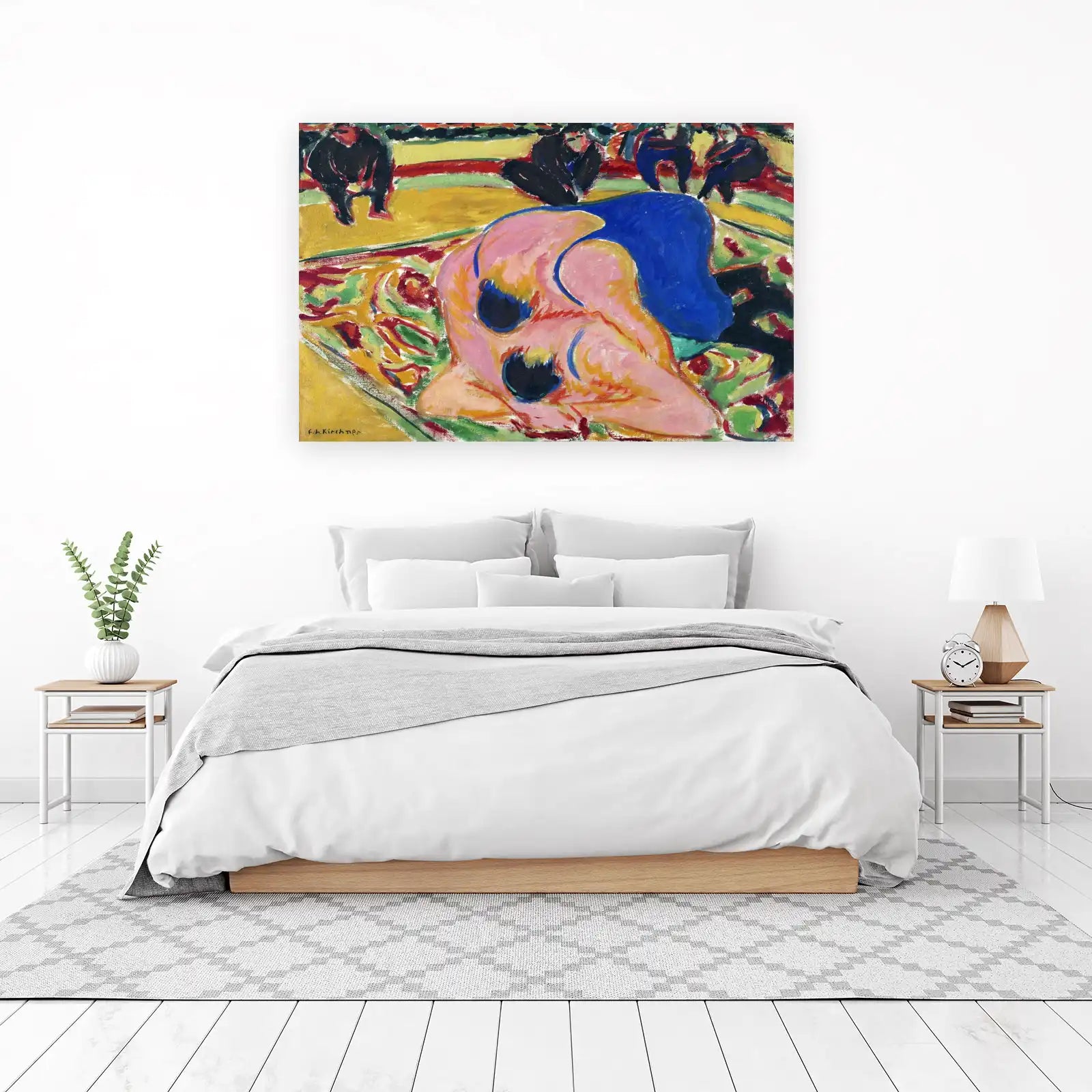 Vibrant Nude Expressionist Art Wall Art
