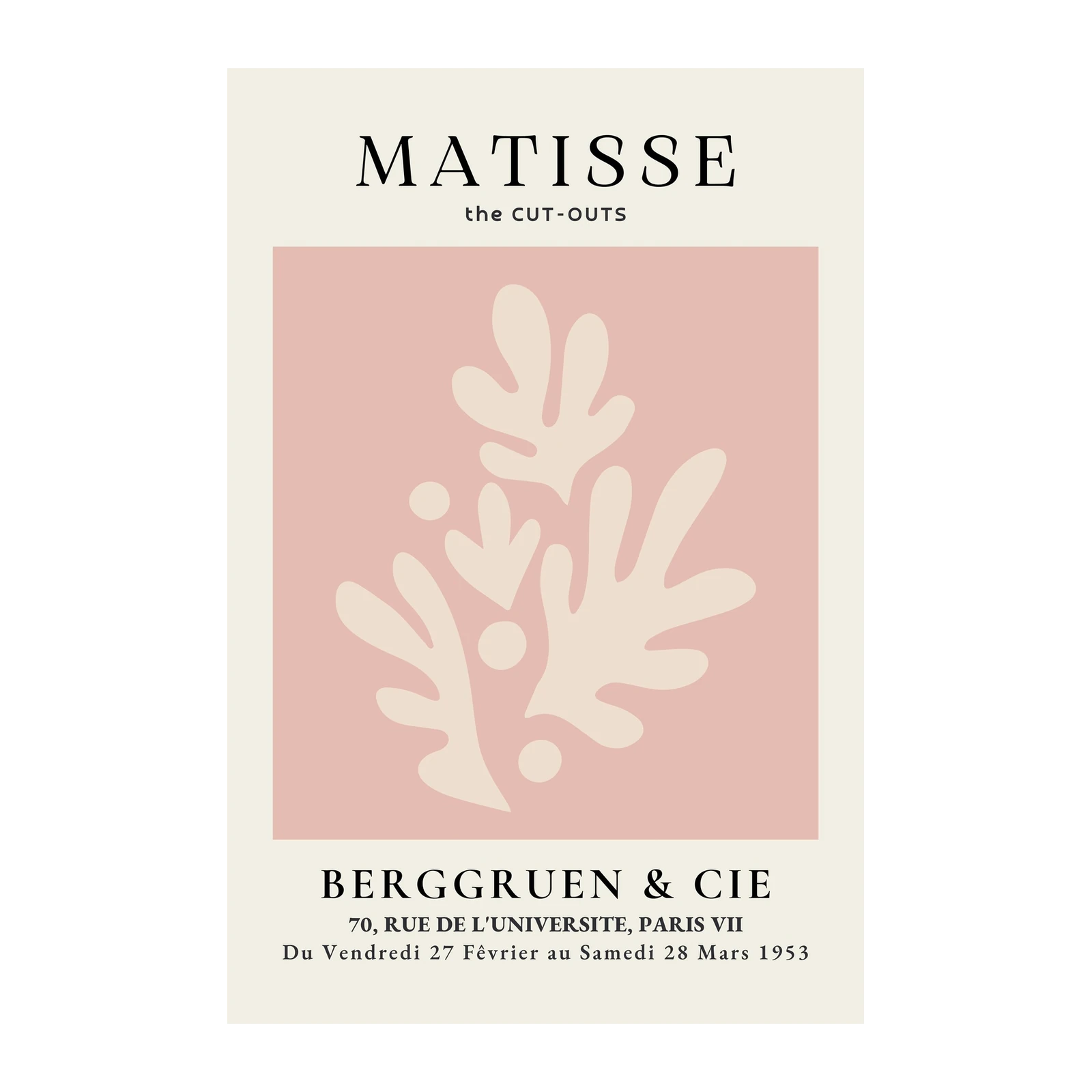 Matisse Cut-Outs Pink Botanical Wall Art
