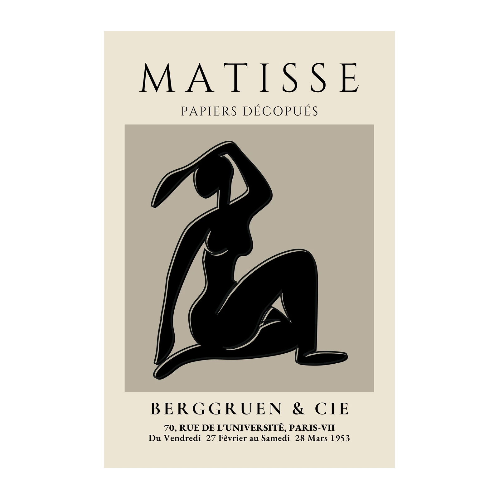 Henri Matisse "Blue Nude" Art Deco Wall Art