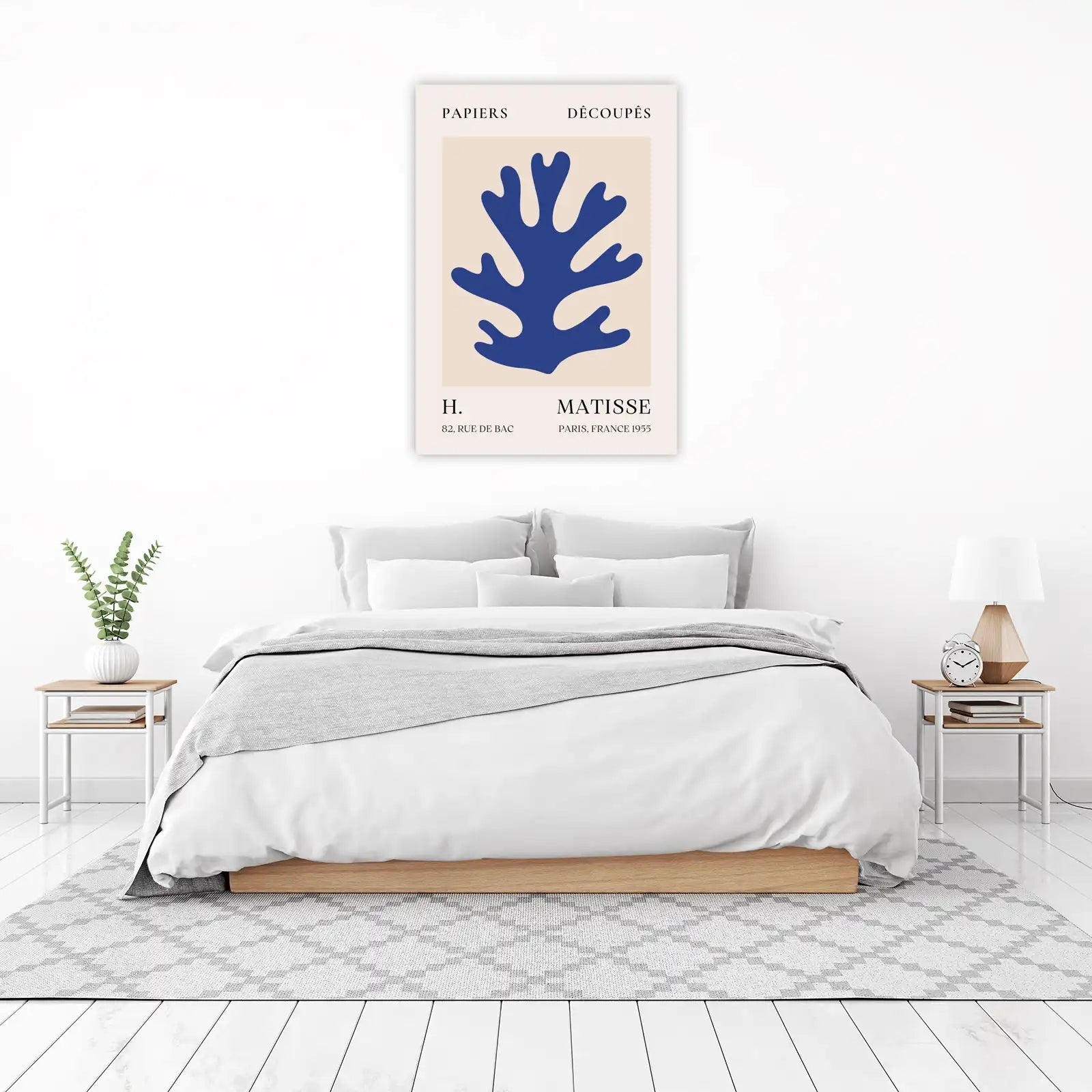 Blue Coral Matisse Inspired Wall Art Wall Art
