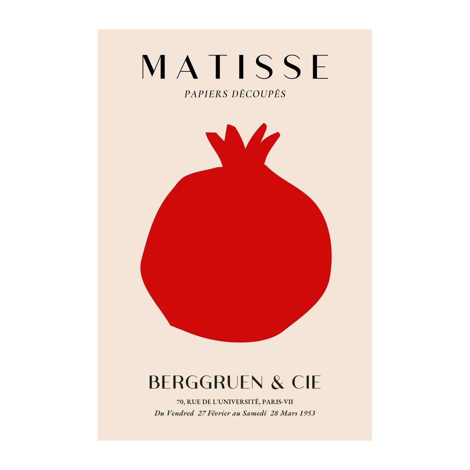 Matisse Pomegranate Poster Wall Art