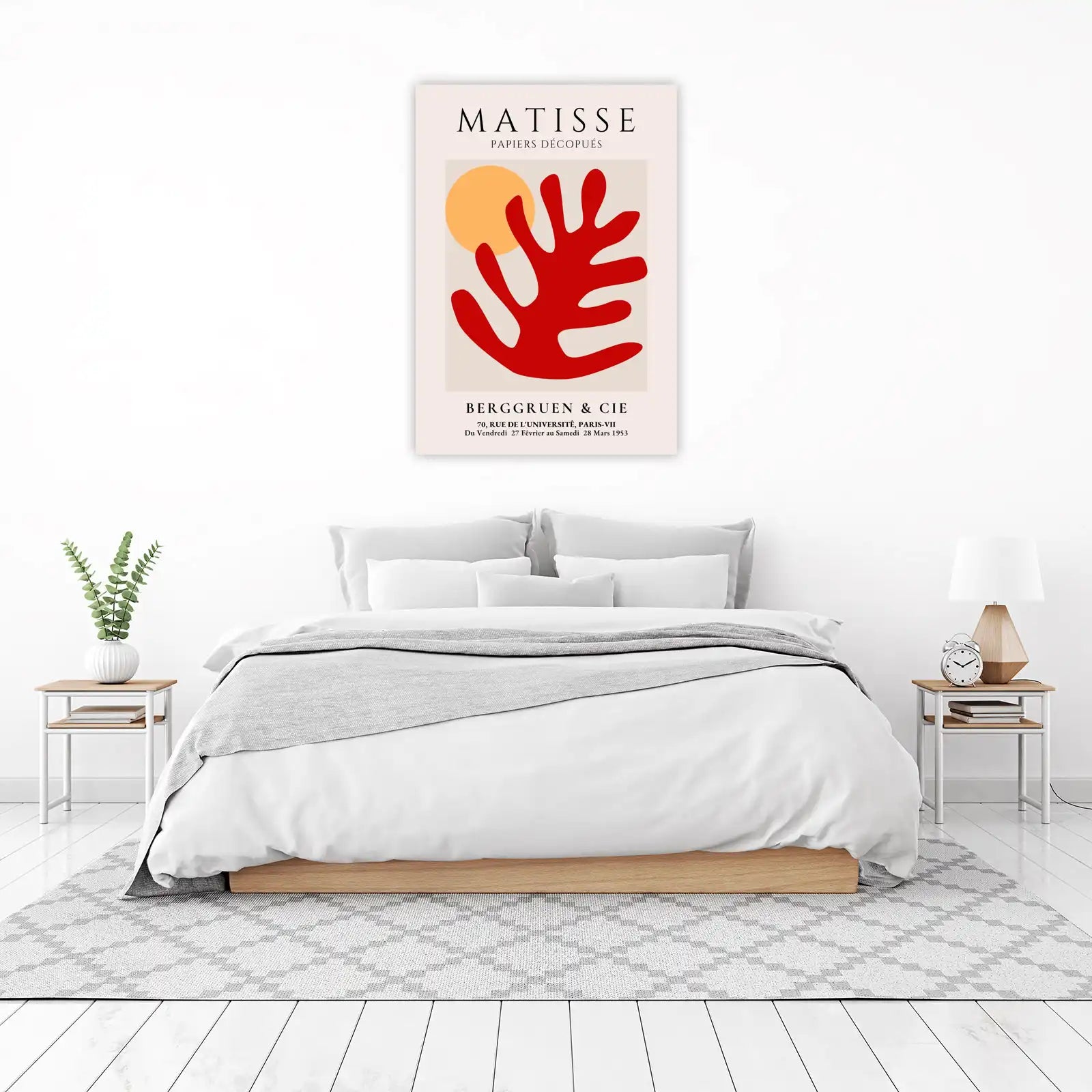 Matisse Inspired Red Cut Out Wall Art