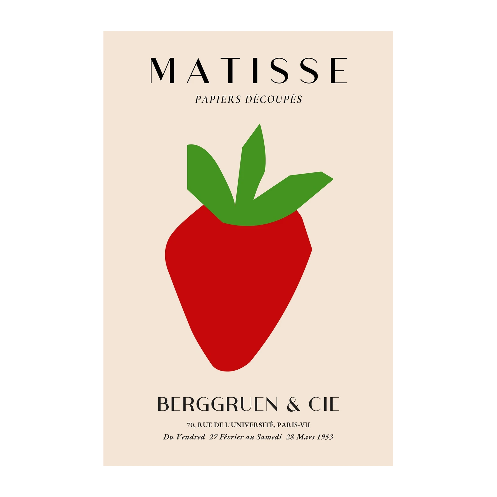 Matisse Strawberry Art Wall Art