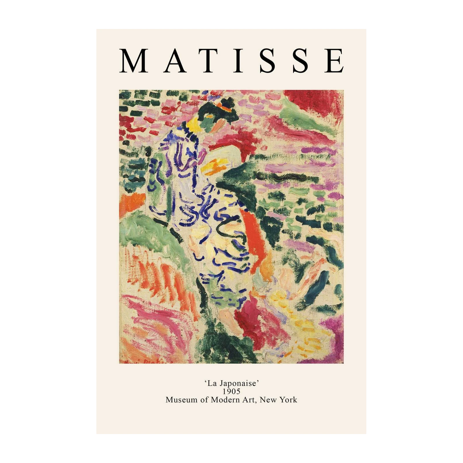 Matisse La Japonaise Vibrant Figure Wall Art