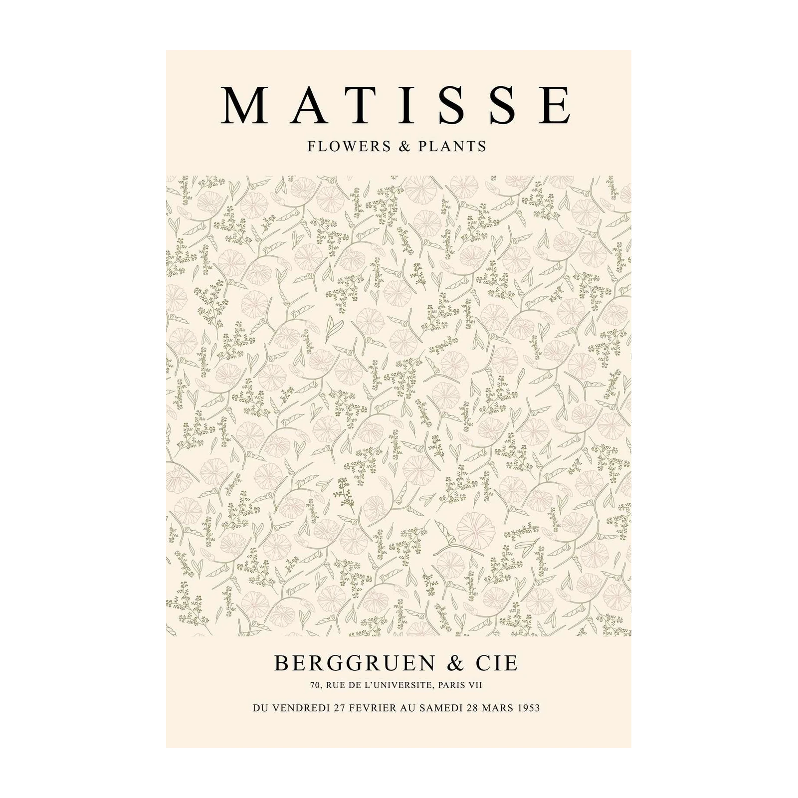 Matisse Inspired Floral Botanical Wall Art