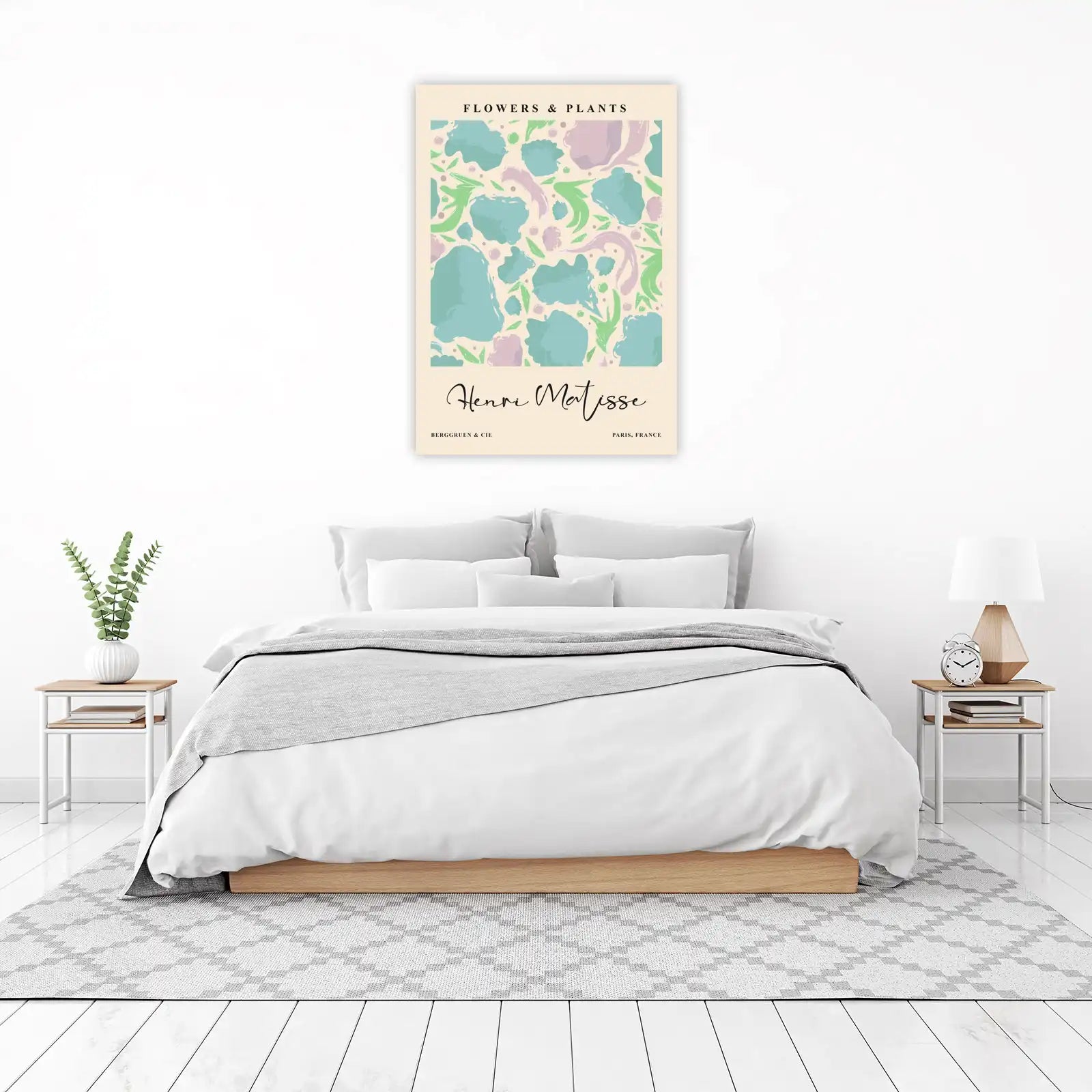 Abstract Floral Matisse Inspired Wall Art