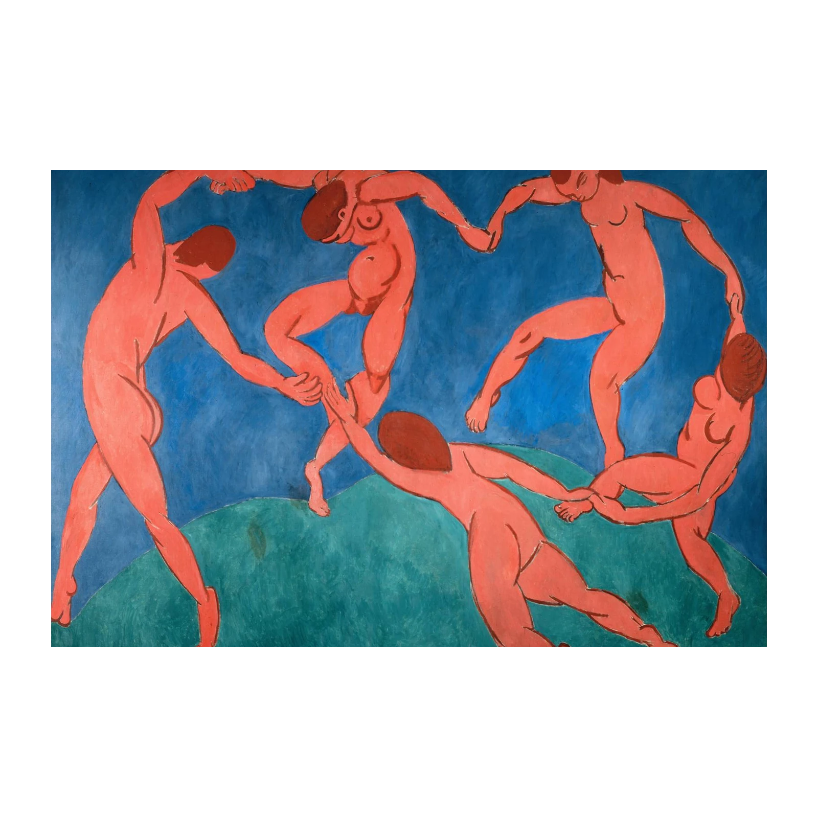 Vibrant Dancers Red & Blue Wall Art
