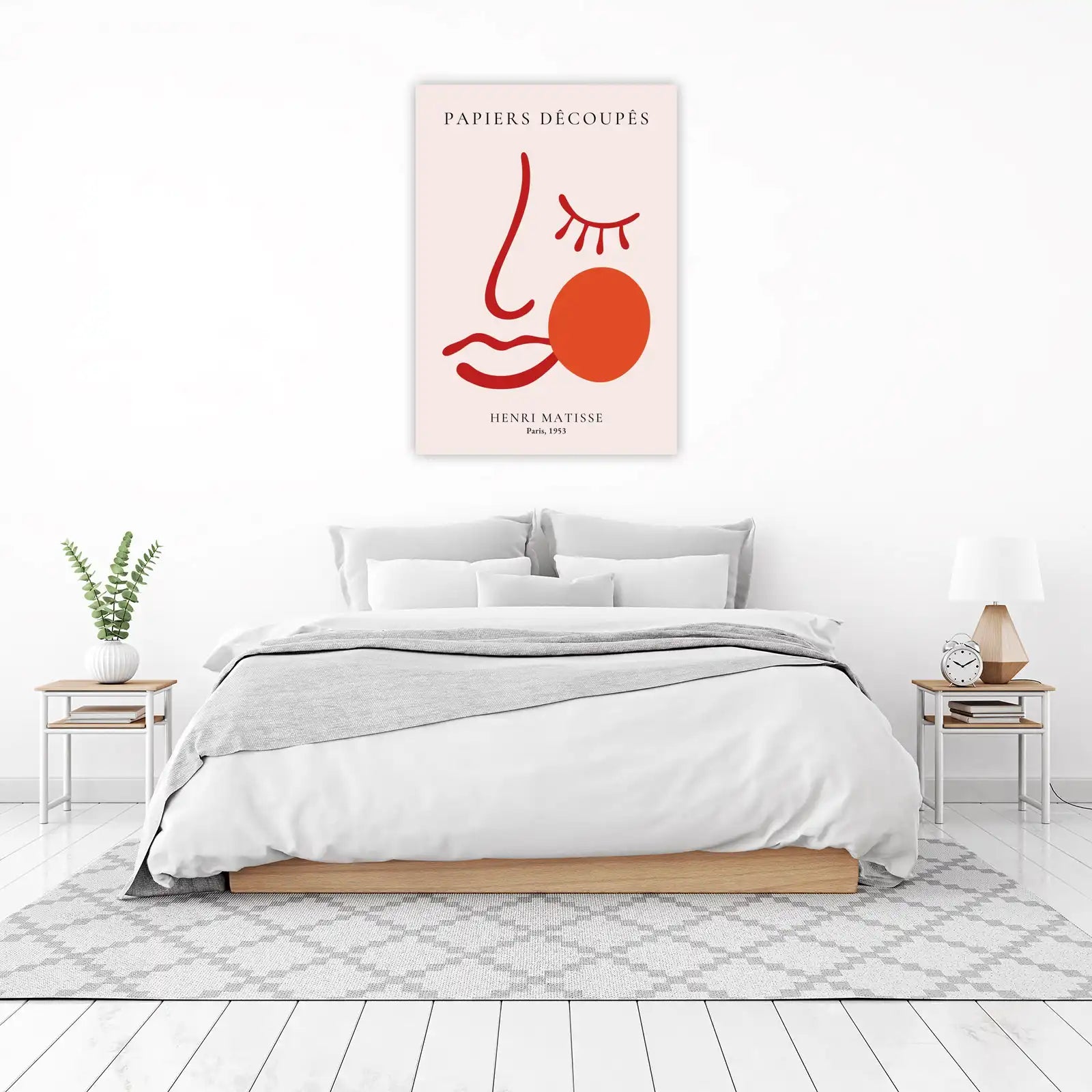 Abstract Face Matisse Inspired Wall Art
