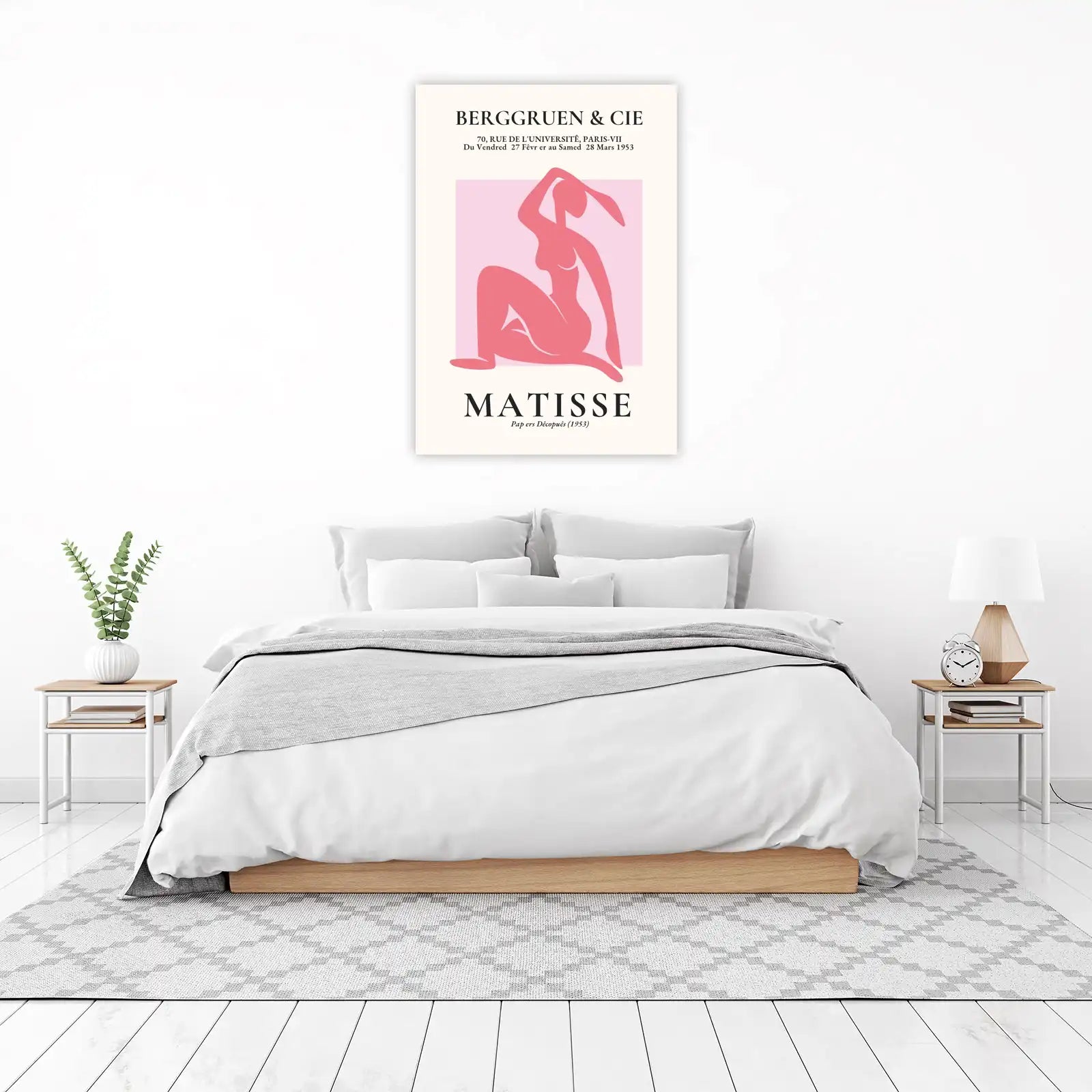 Matisse Inspired Pink Figure Wall Art