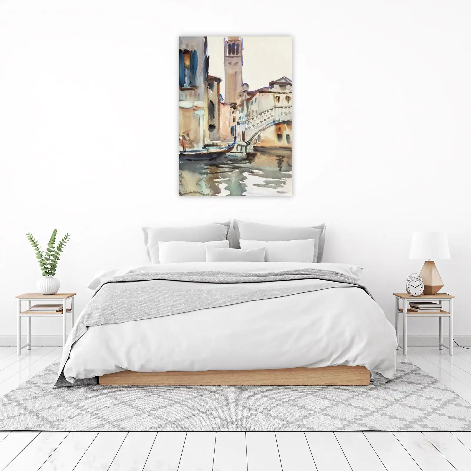 Venice Canal Watercolor Wall Art