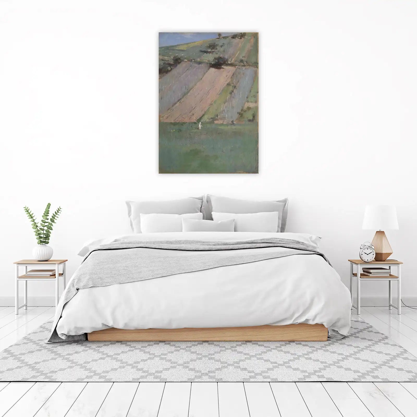 Pastoral Landscape with Figure Wall Art