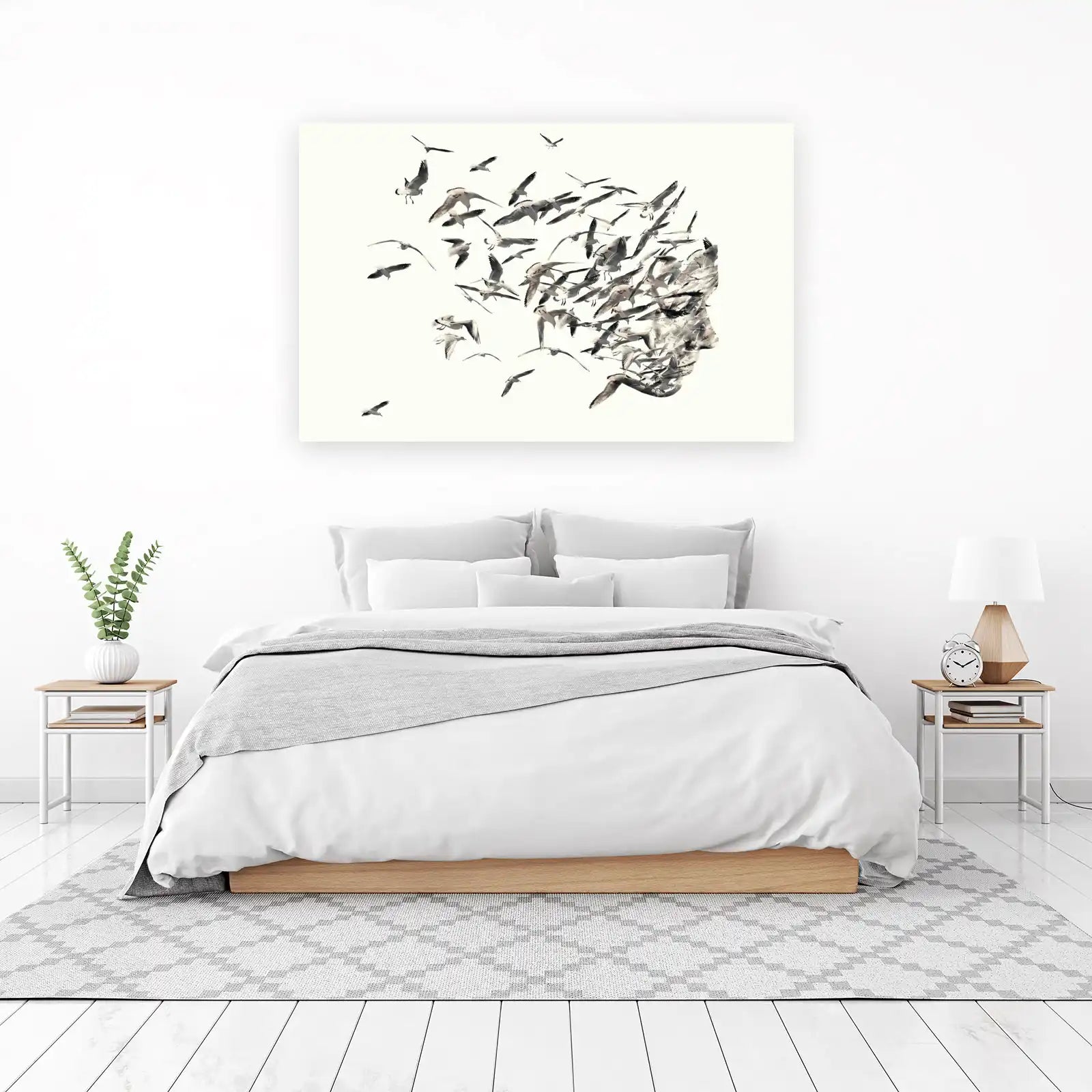 Abstract Seagull Face Wall Art Wall Art