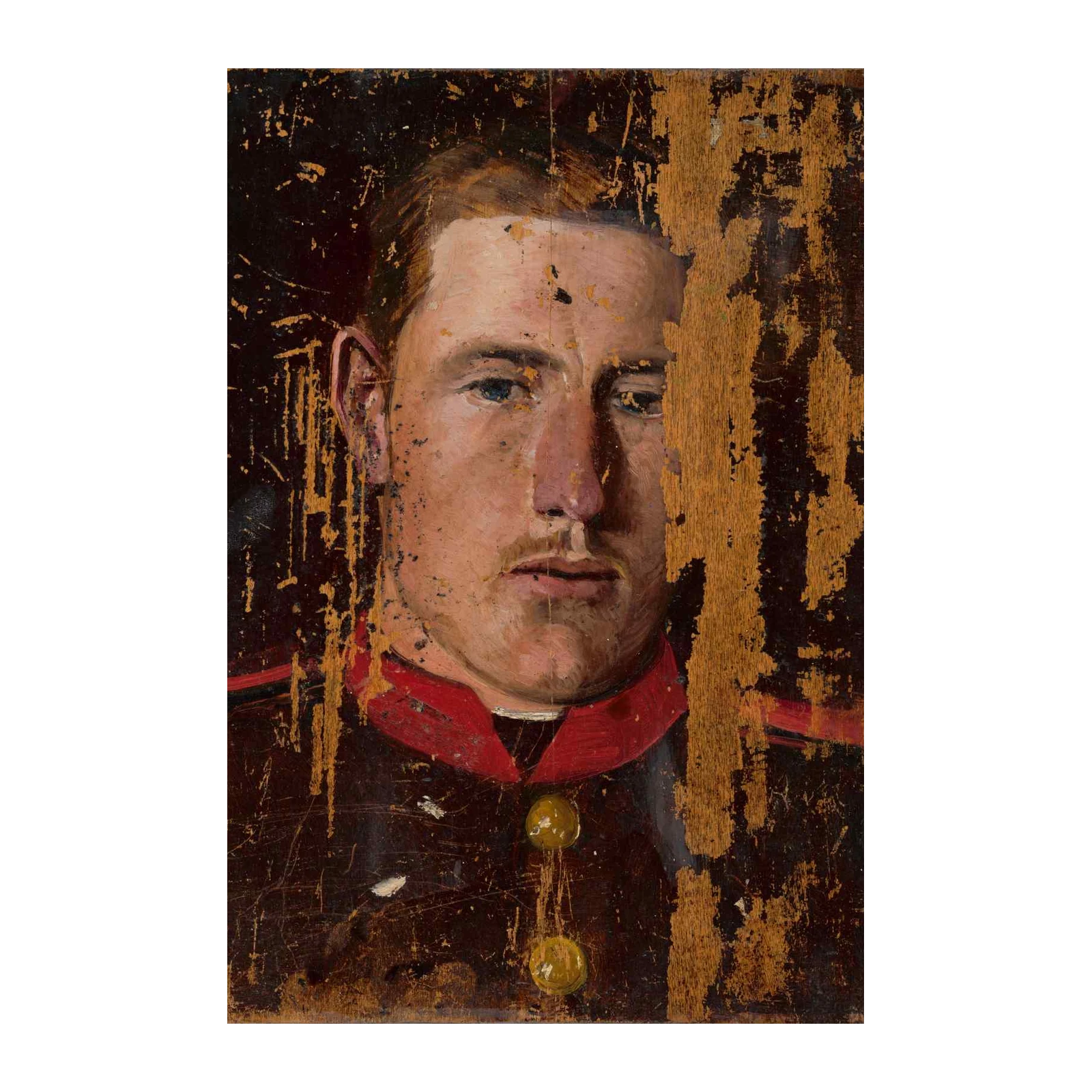 Vintage Soldier Portrait Wall Art