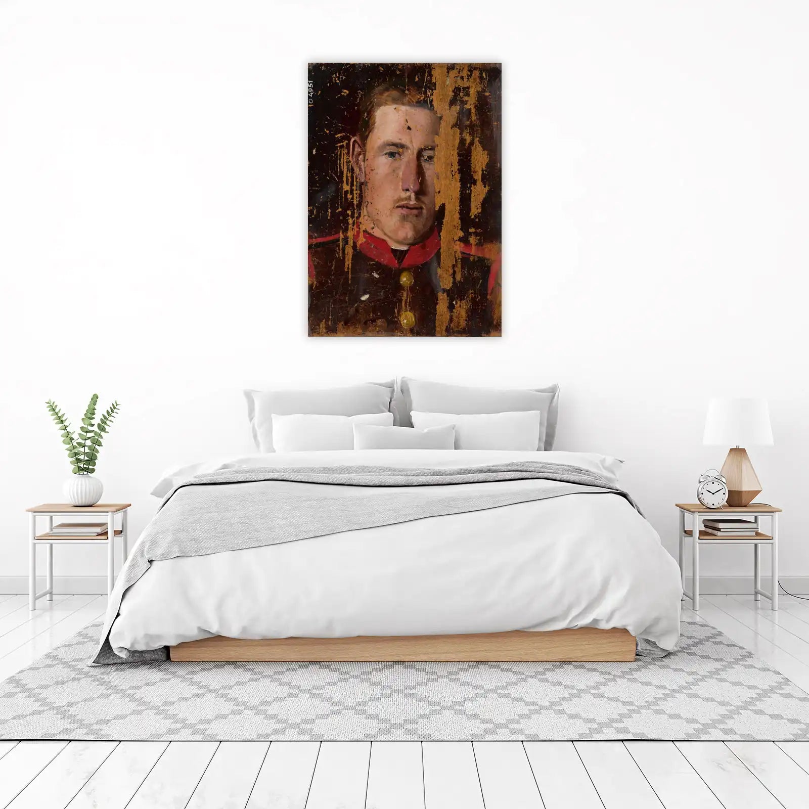 Vintage Soldier Portrait Wall Art