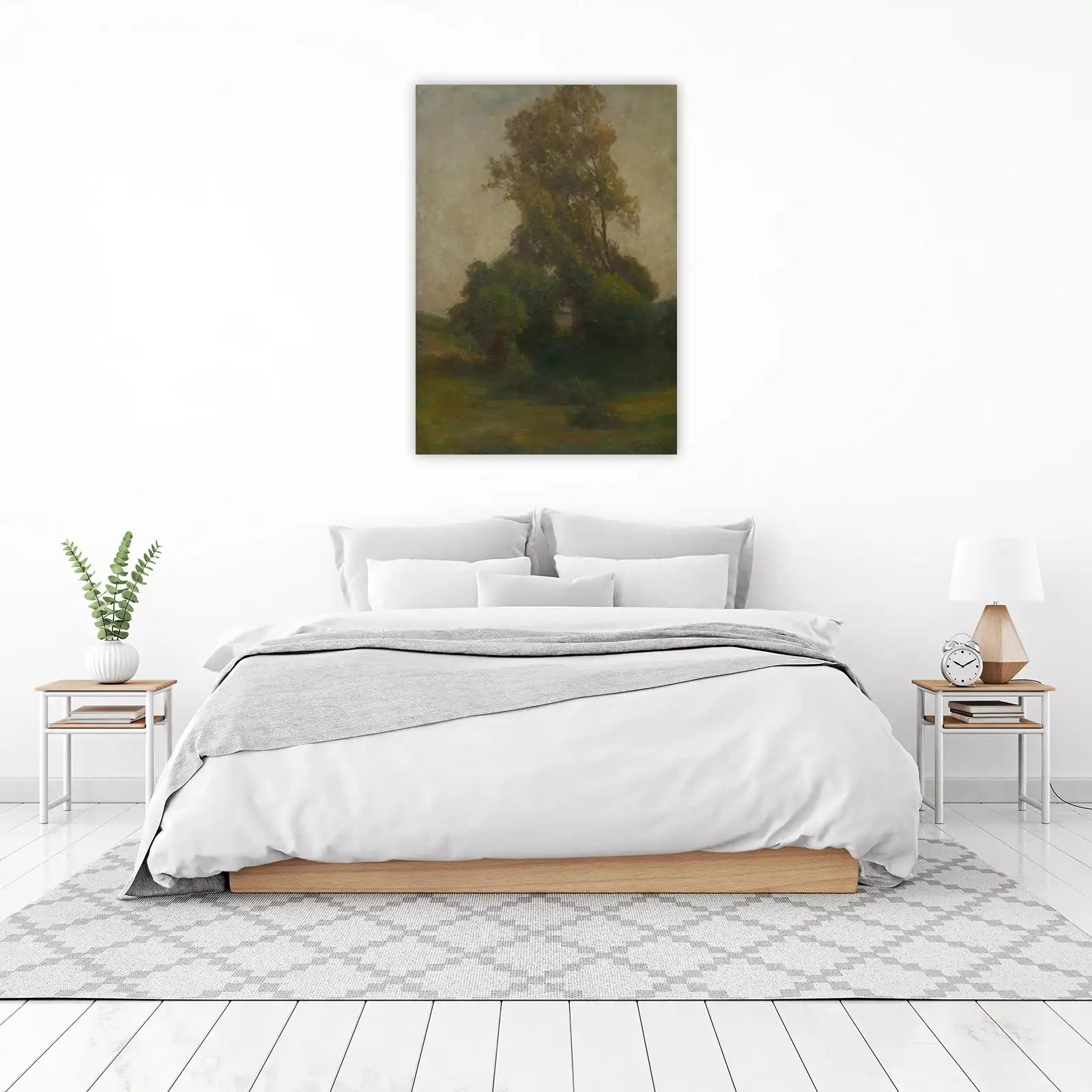 Serene Meadow Trees Wall Art