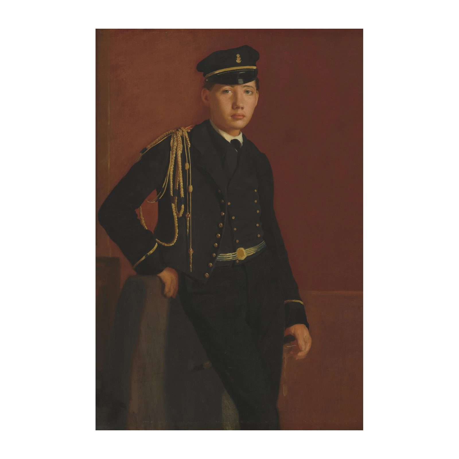 Young Naval Officer Portrait Wall Art