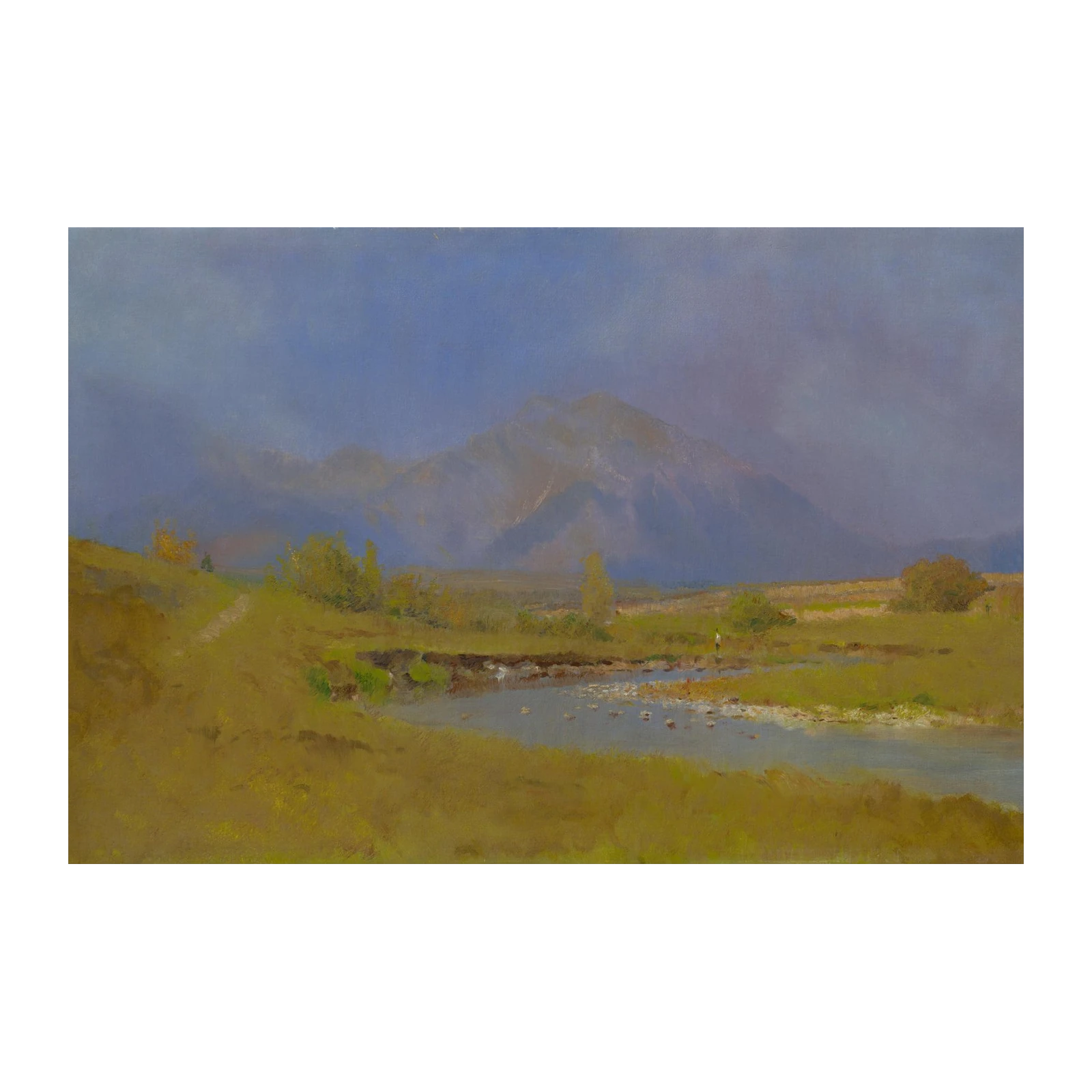 Misty Mountain Serenity Landscape Wall Art