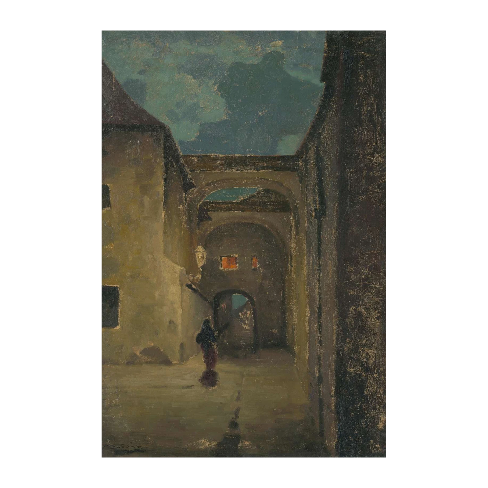 Moody Evening Alley Wall Art