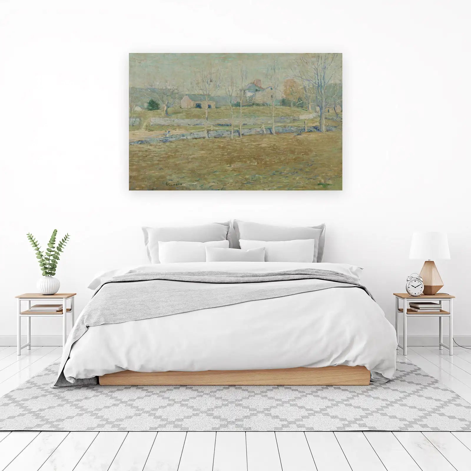 Serene Landscape Farmhouse Wall Art