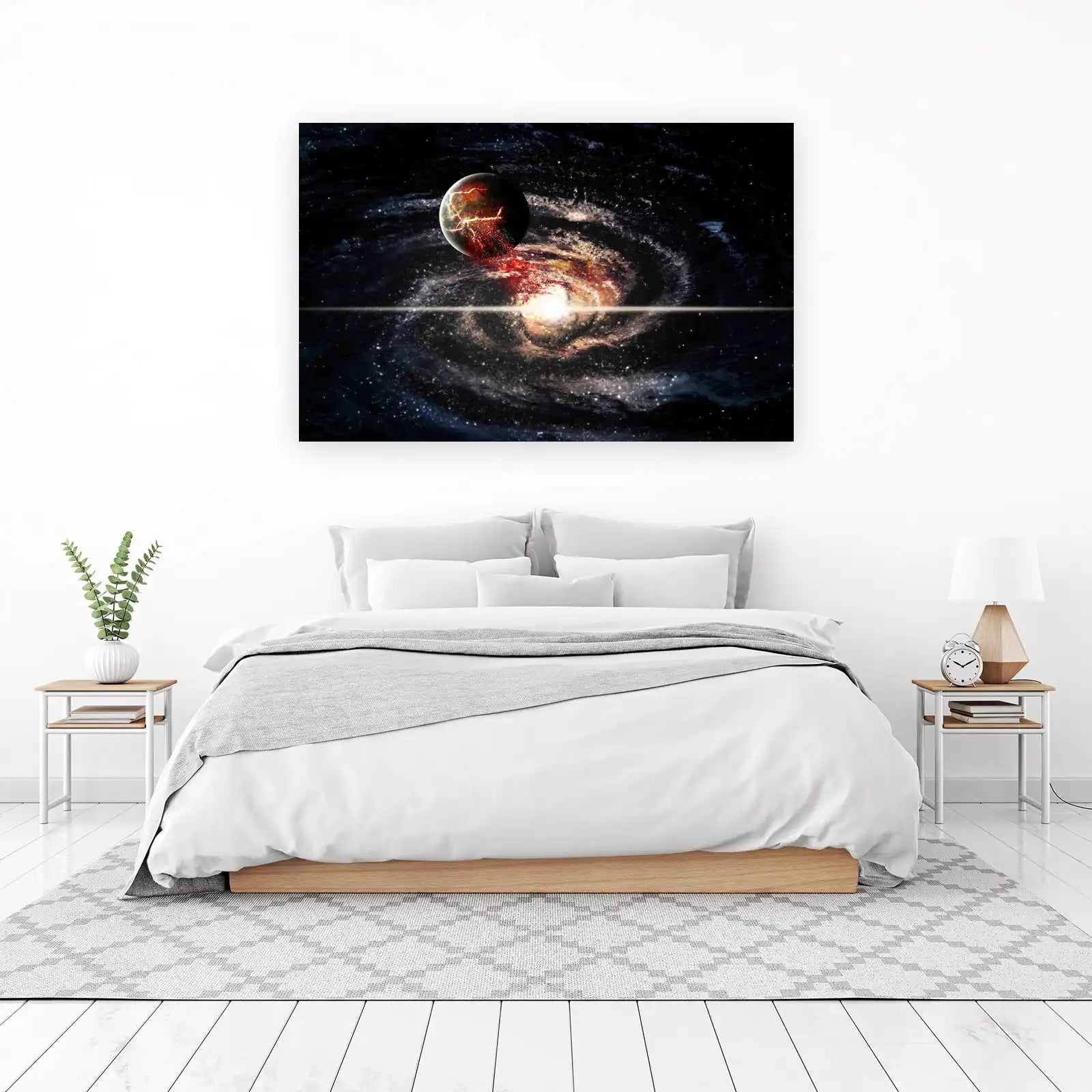 Cosmic Collision Galaxy Wall Art