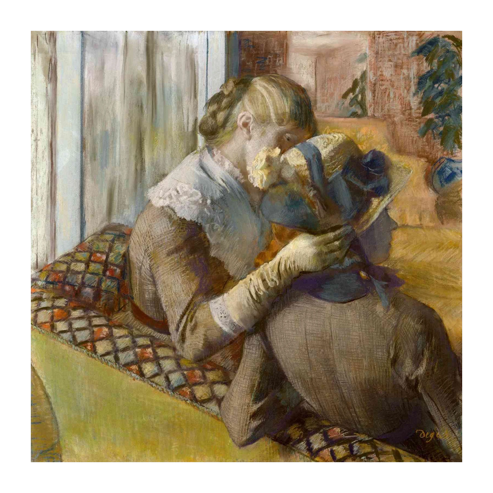 Impressionist Women Pastel Wall Art