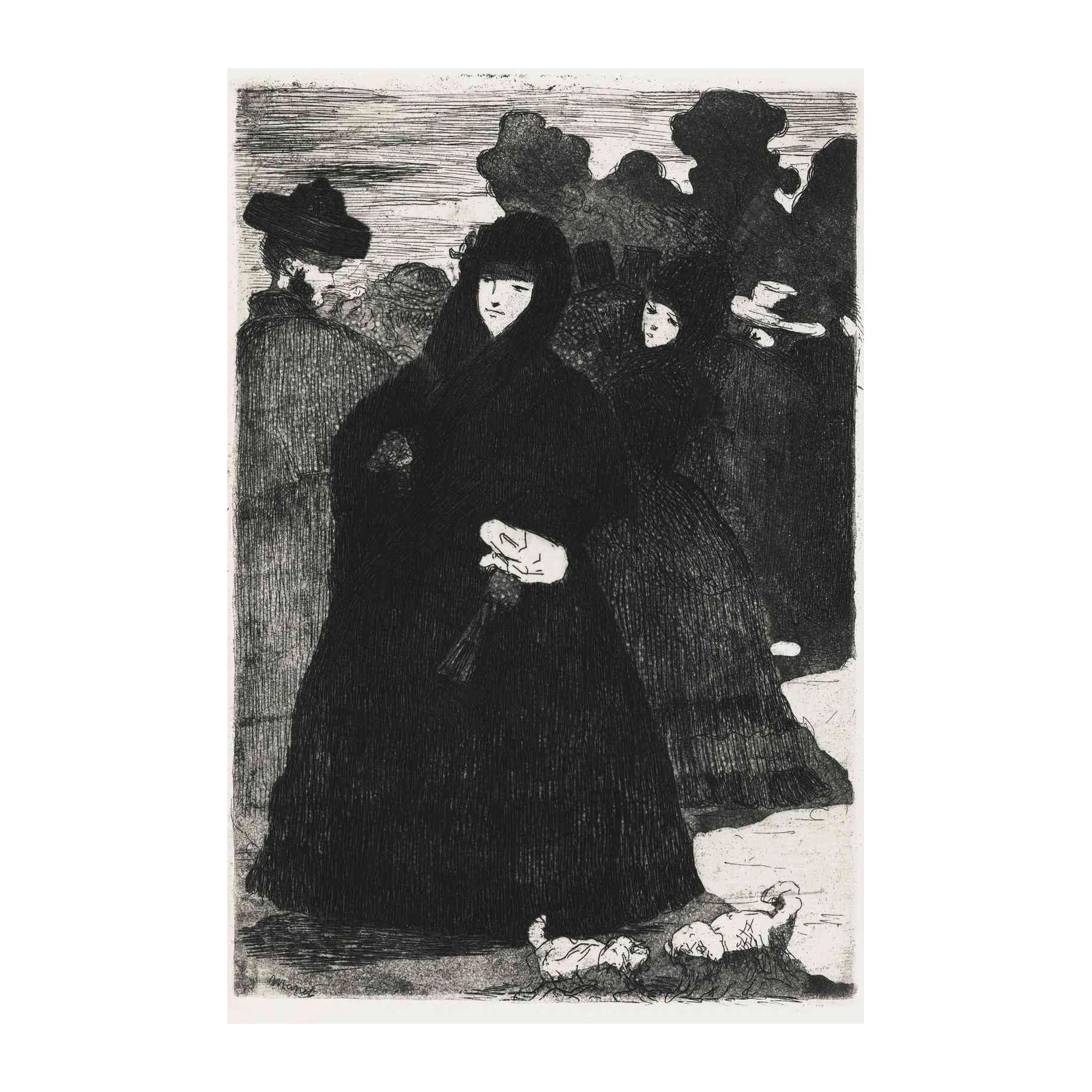 Elegant Figures Parisian Street Scene Wall Art