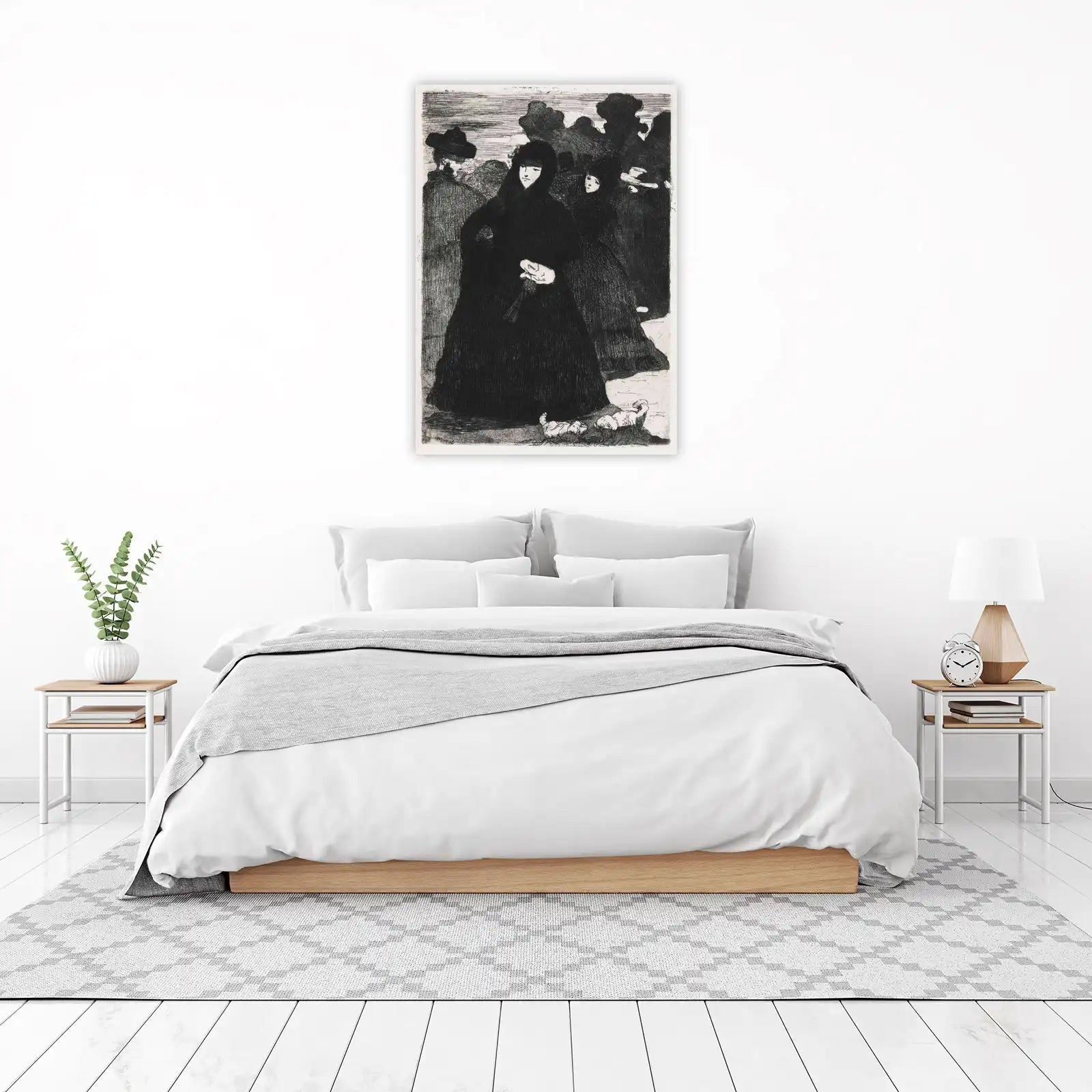 Elegant Figures Parisian Street Scene Wall Art