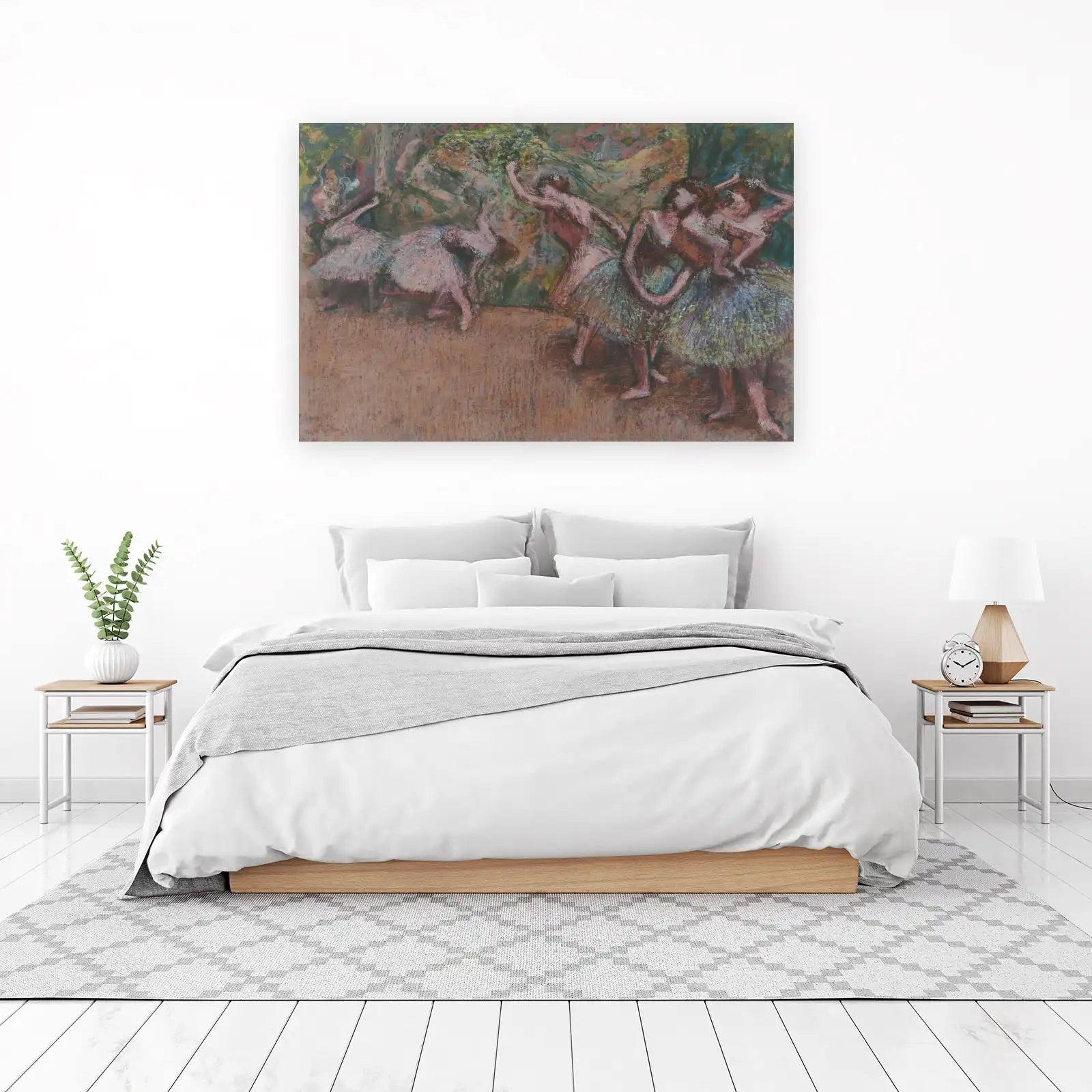 Ballet Dancers Pastel Wall Art - Elegant Art