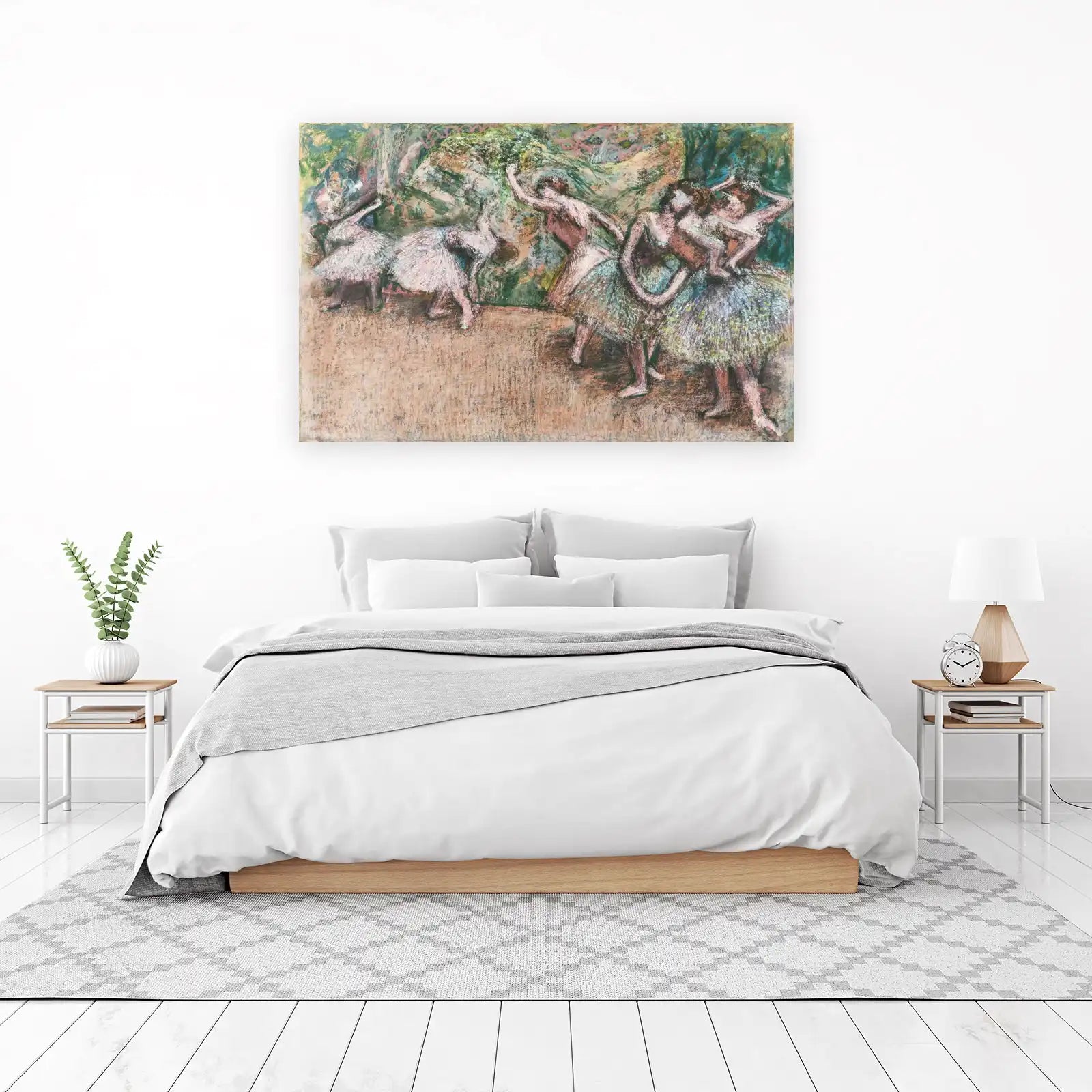 Dancers on Stage Impressionist Ballet Wall Art