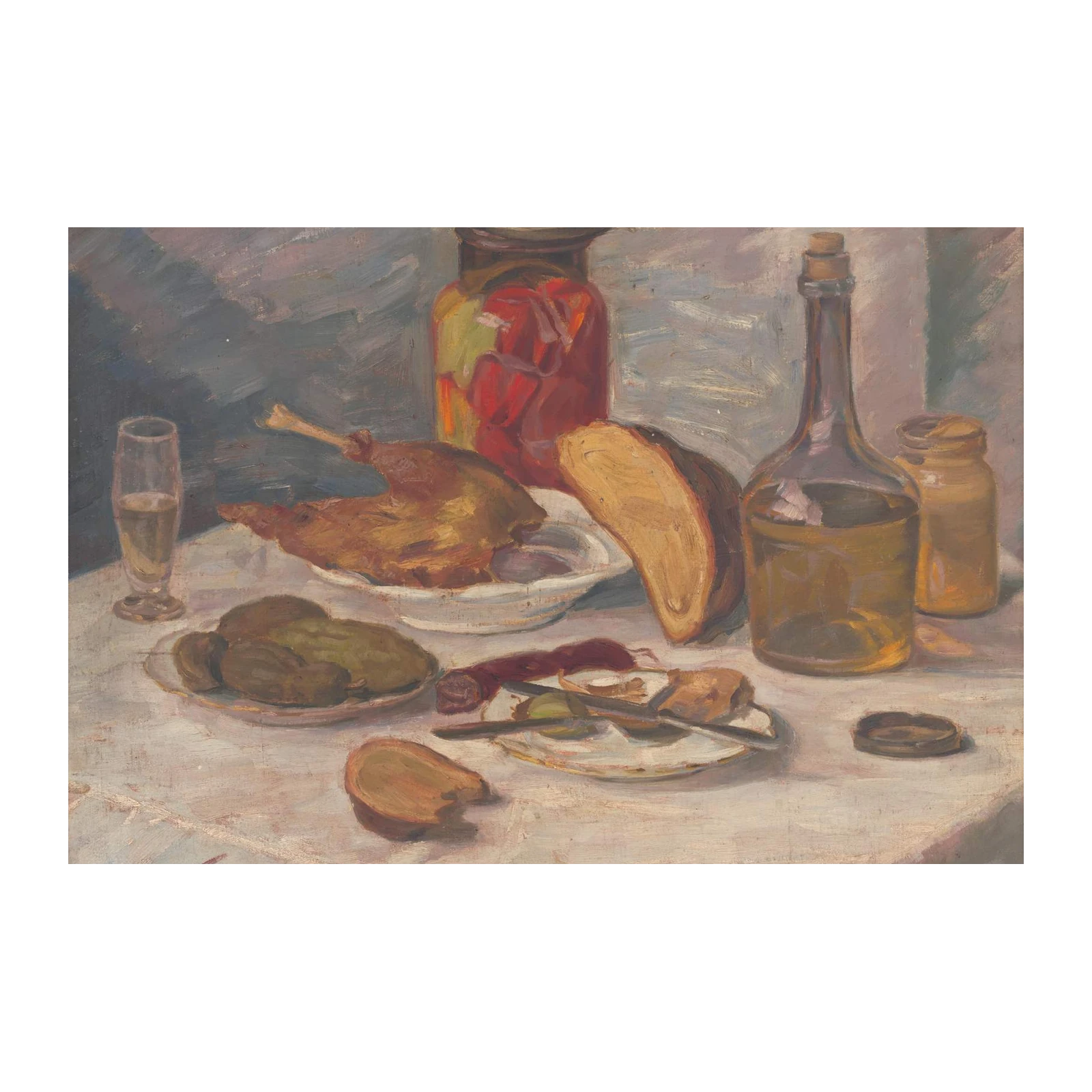 Rich Feast Still Life Food Art Wall Art