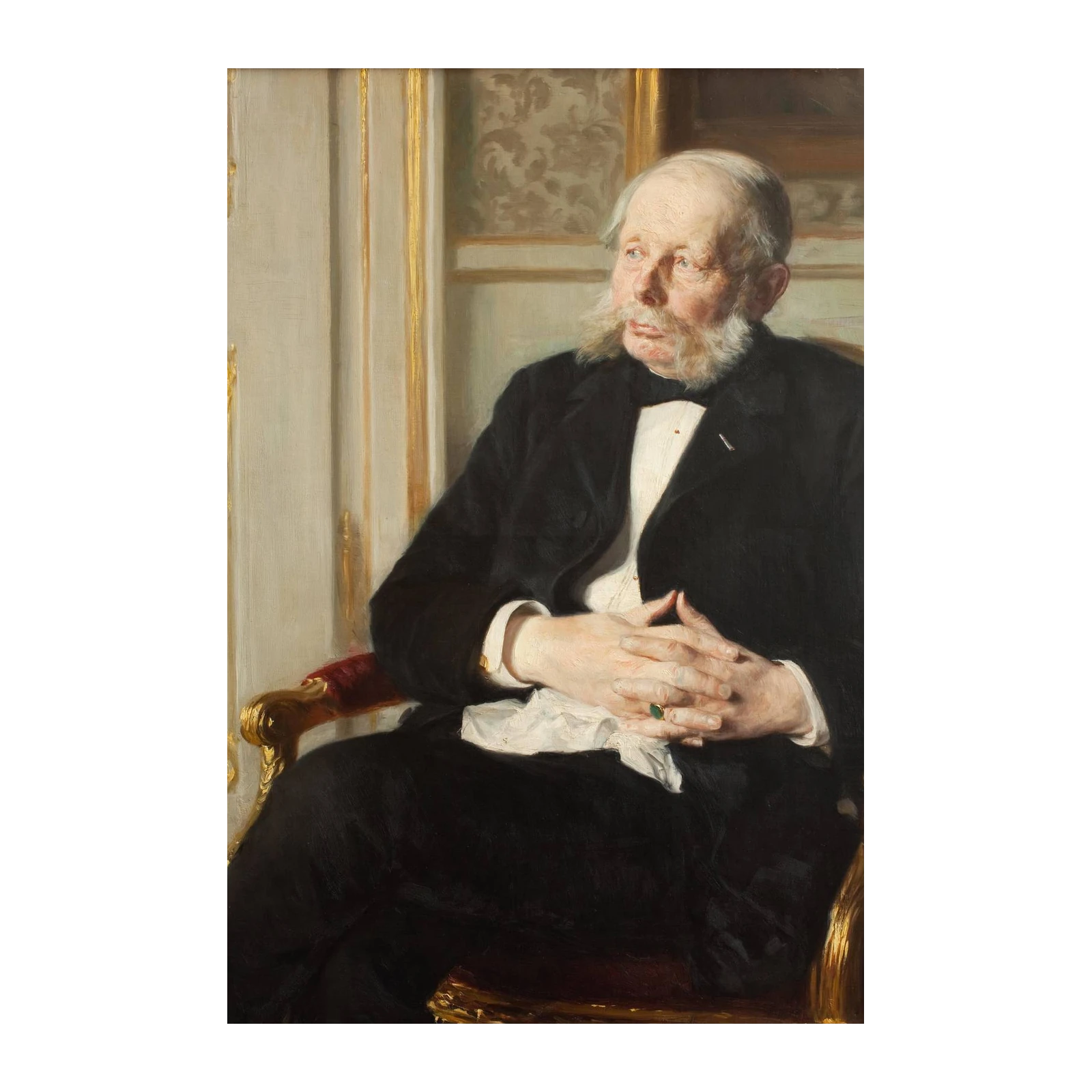 Distinguished Gentleman Portrait Wall Art