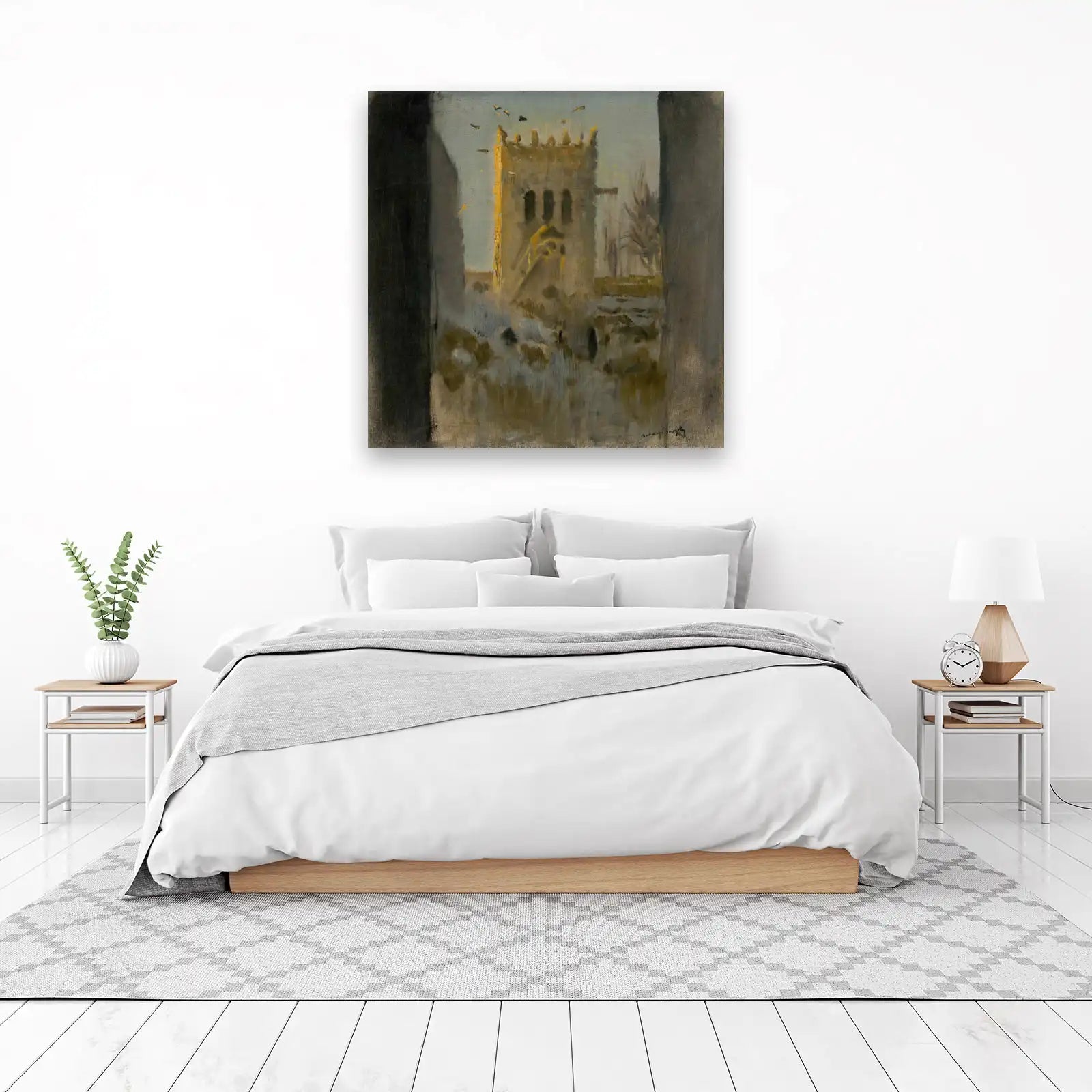 Impressionist Tower Landscape Wall Art