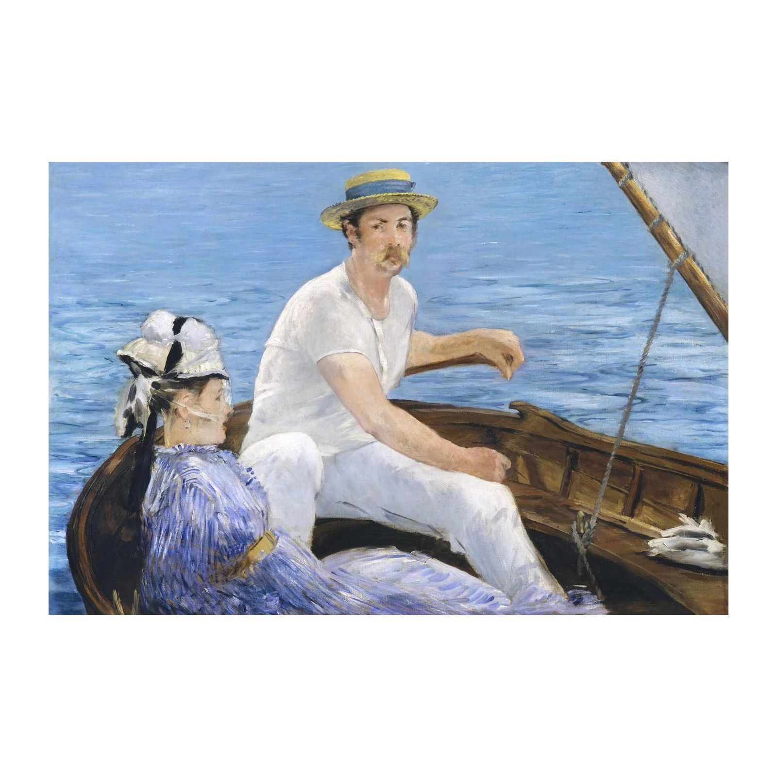 Boating Scene Impressionist Art Wall Art