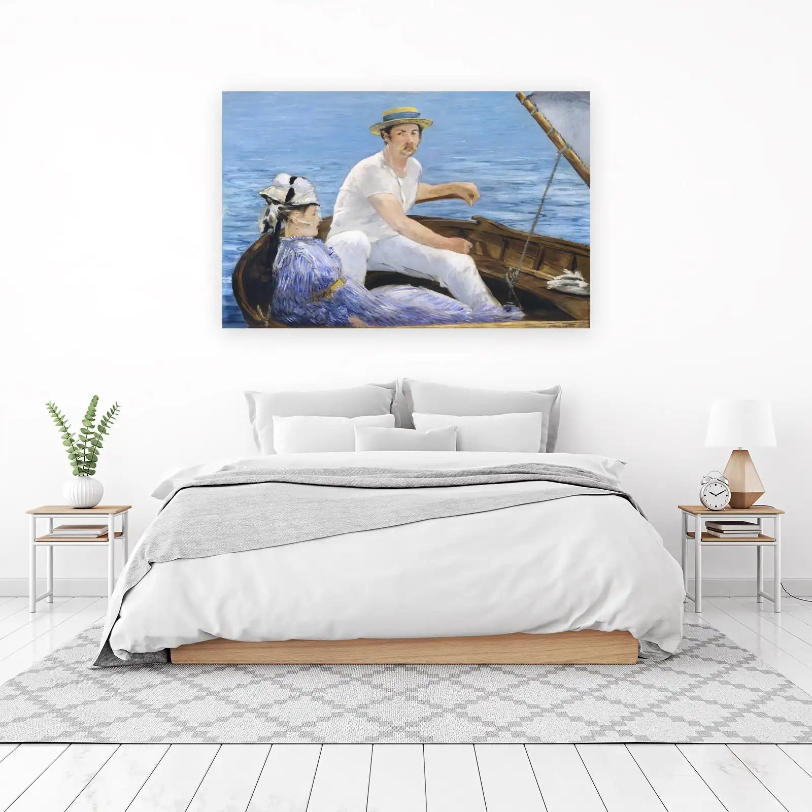 Boating Scene Impressionist Art Wall Art