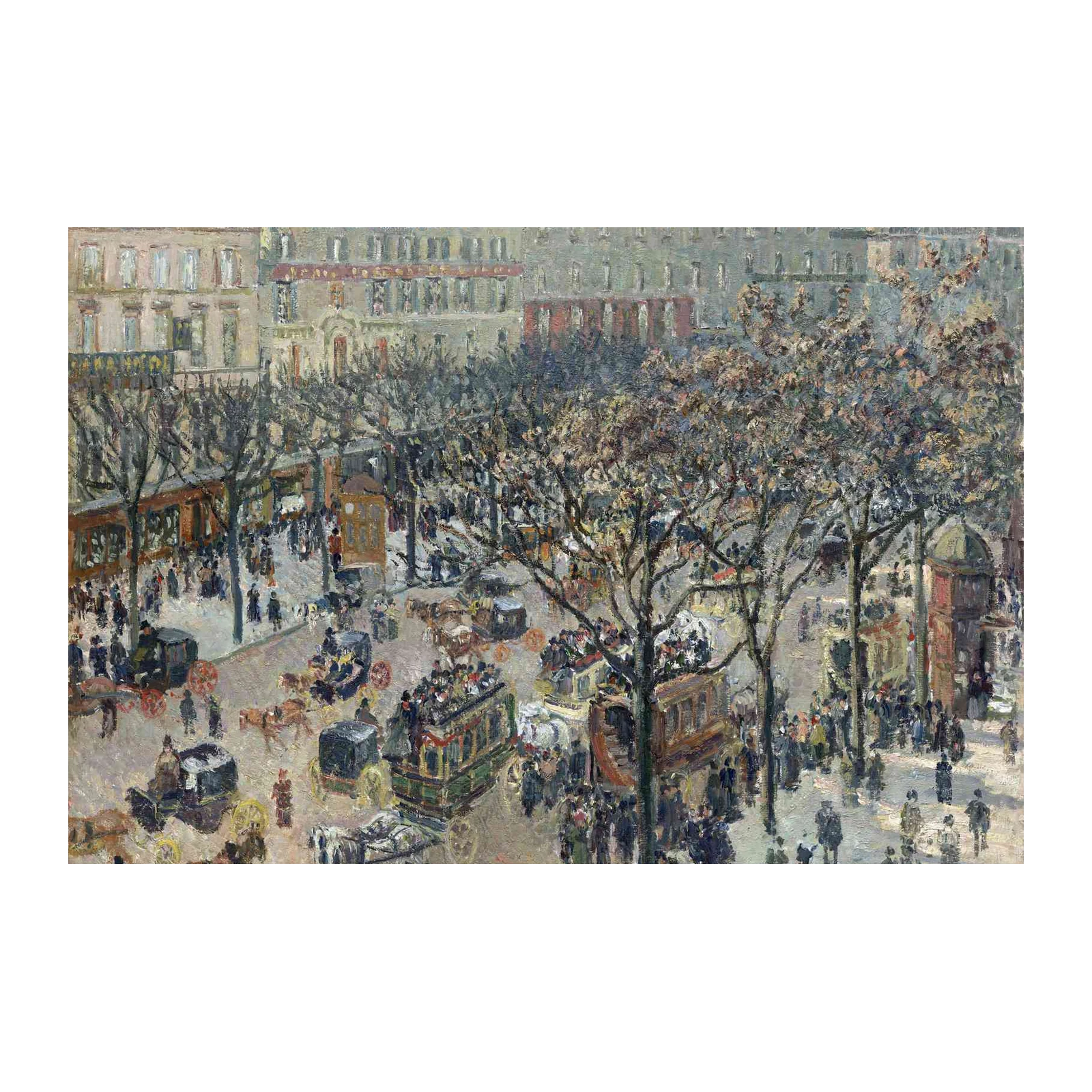 Parisian Boulevard Impressionist Wall Art